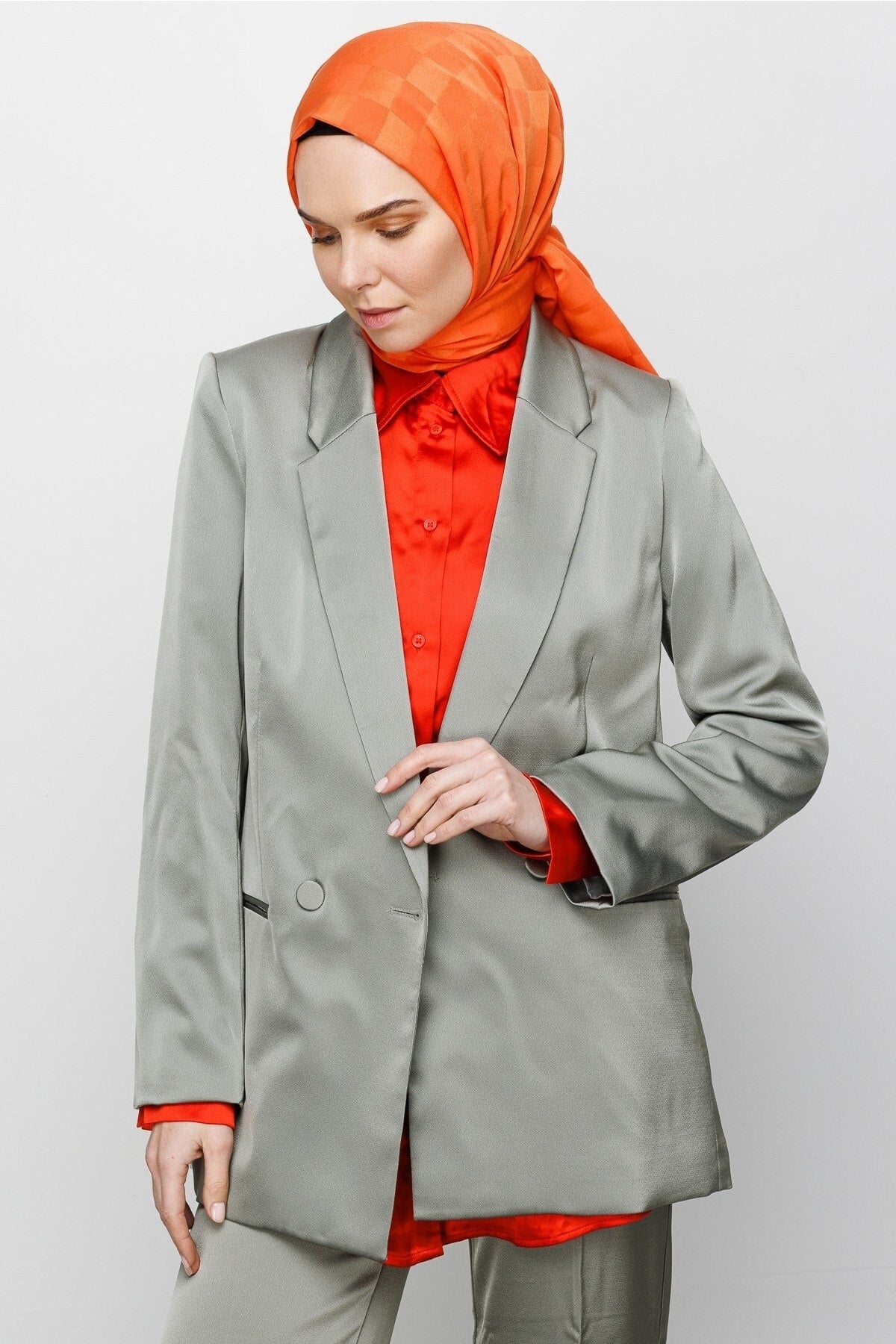 Dama Desen İpeksi Jakar Şal