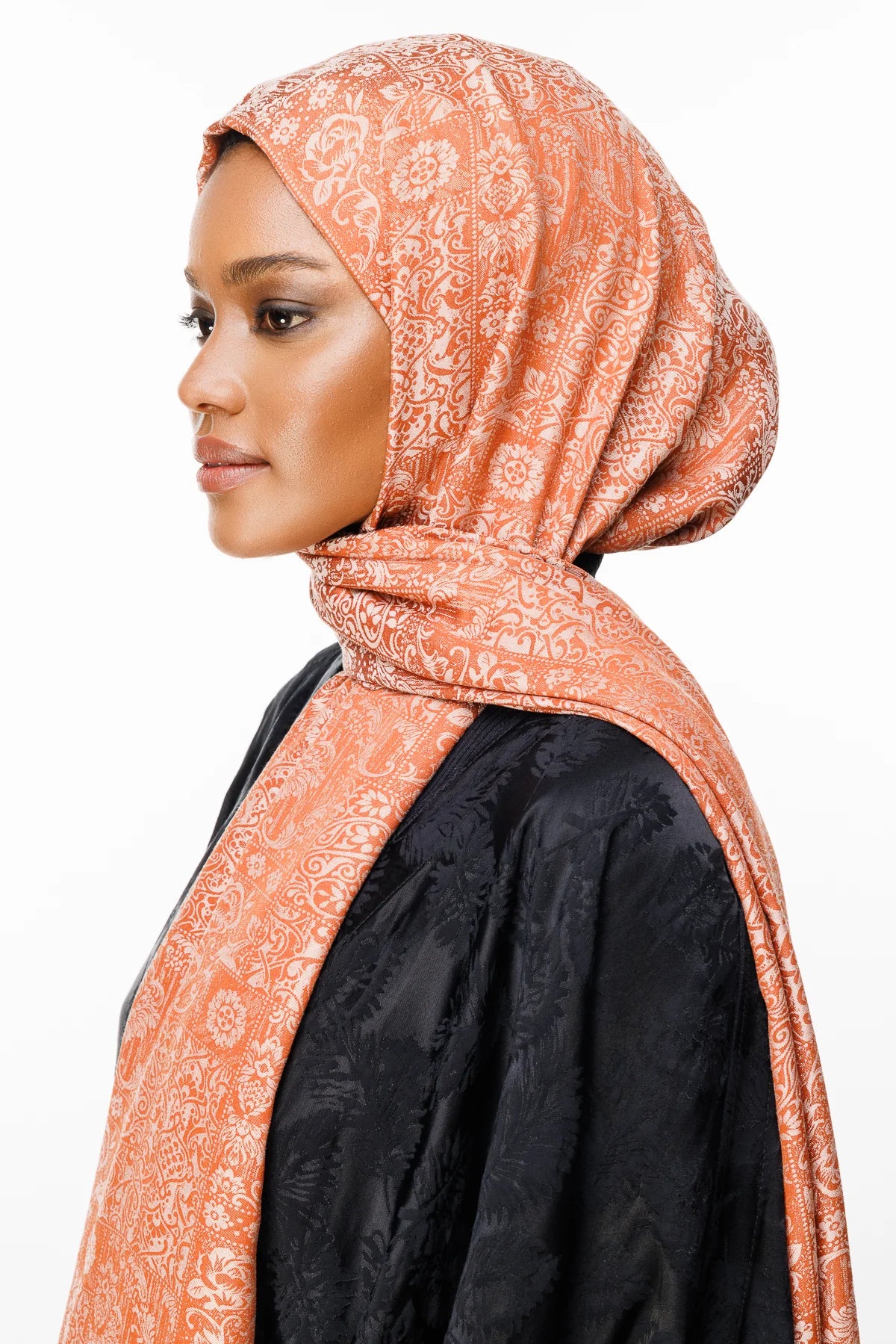 Henna Desen Çift Taraflı Şal