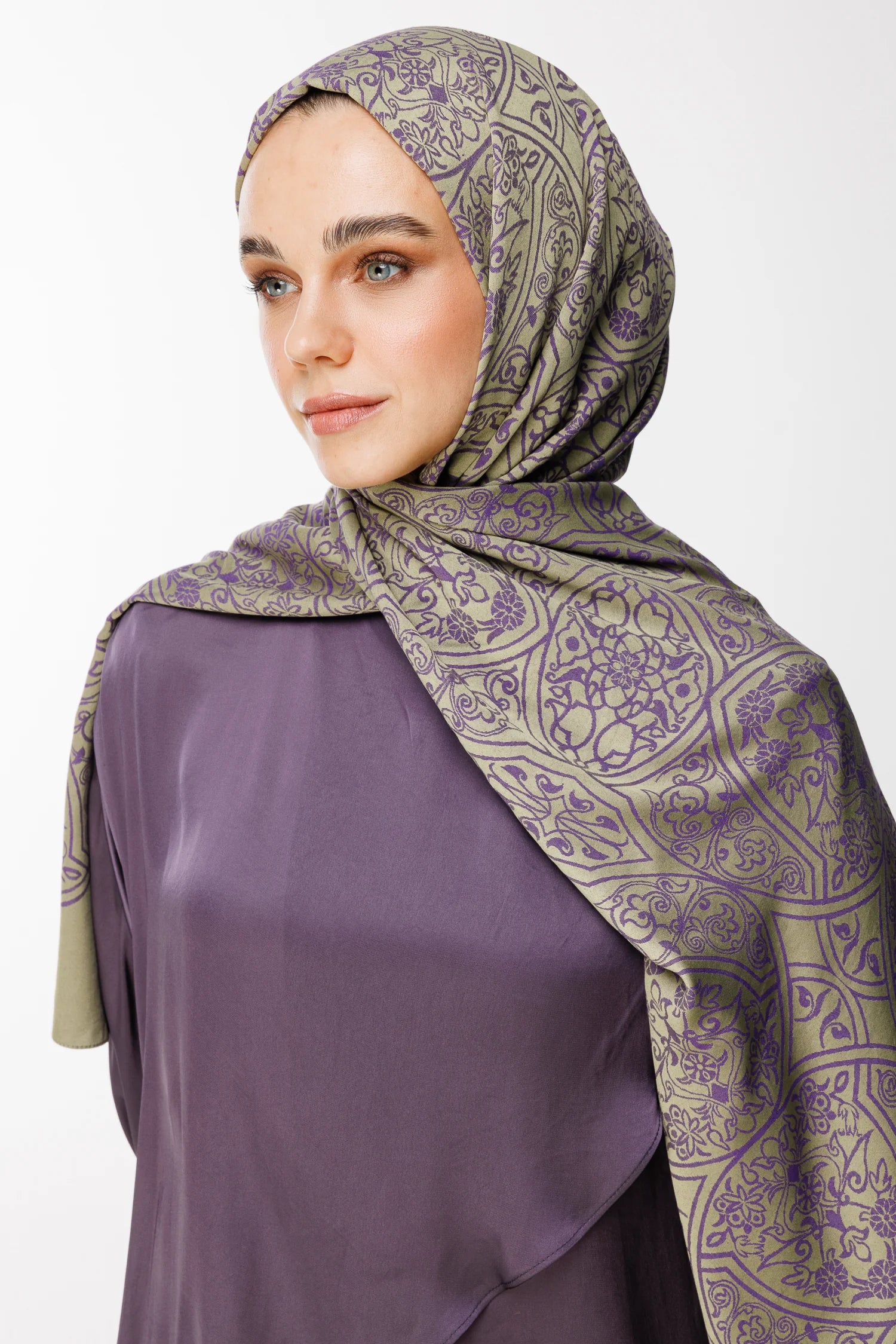 Morocco Desen Çift Taraflı Şal