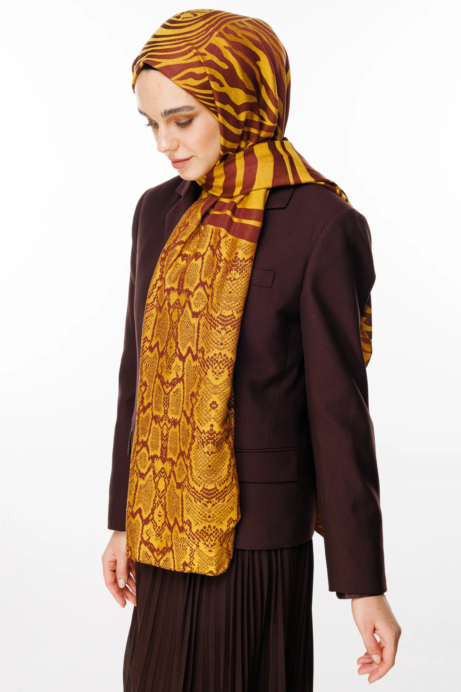 Riad Desen Çift Taraflı Şal