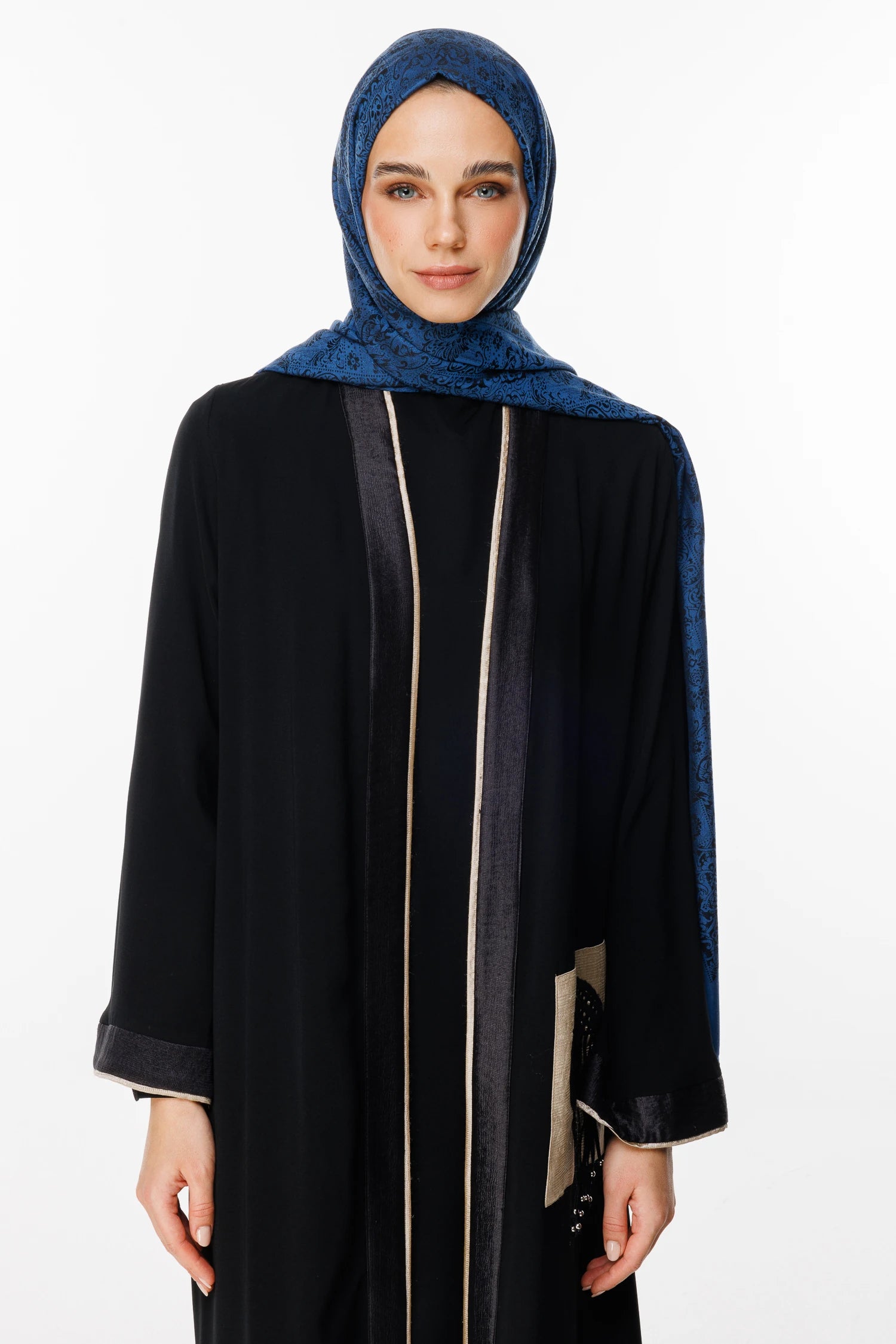 Henna Desen Çift Taraflı Şal