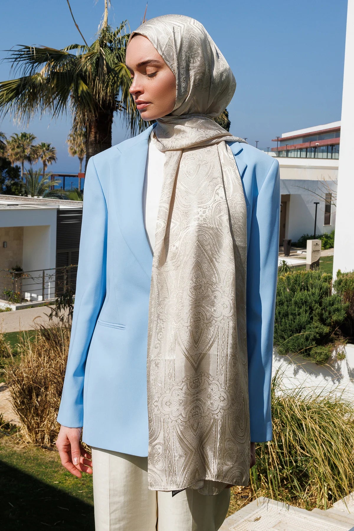 Liva Desen Shine Line Şal