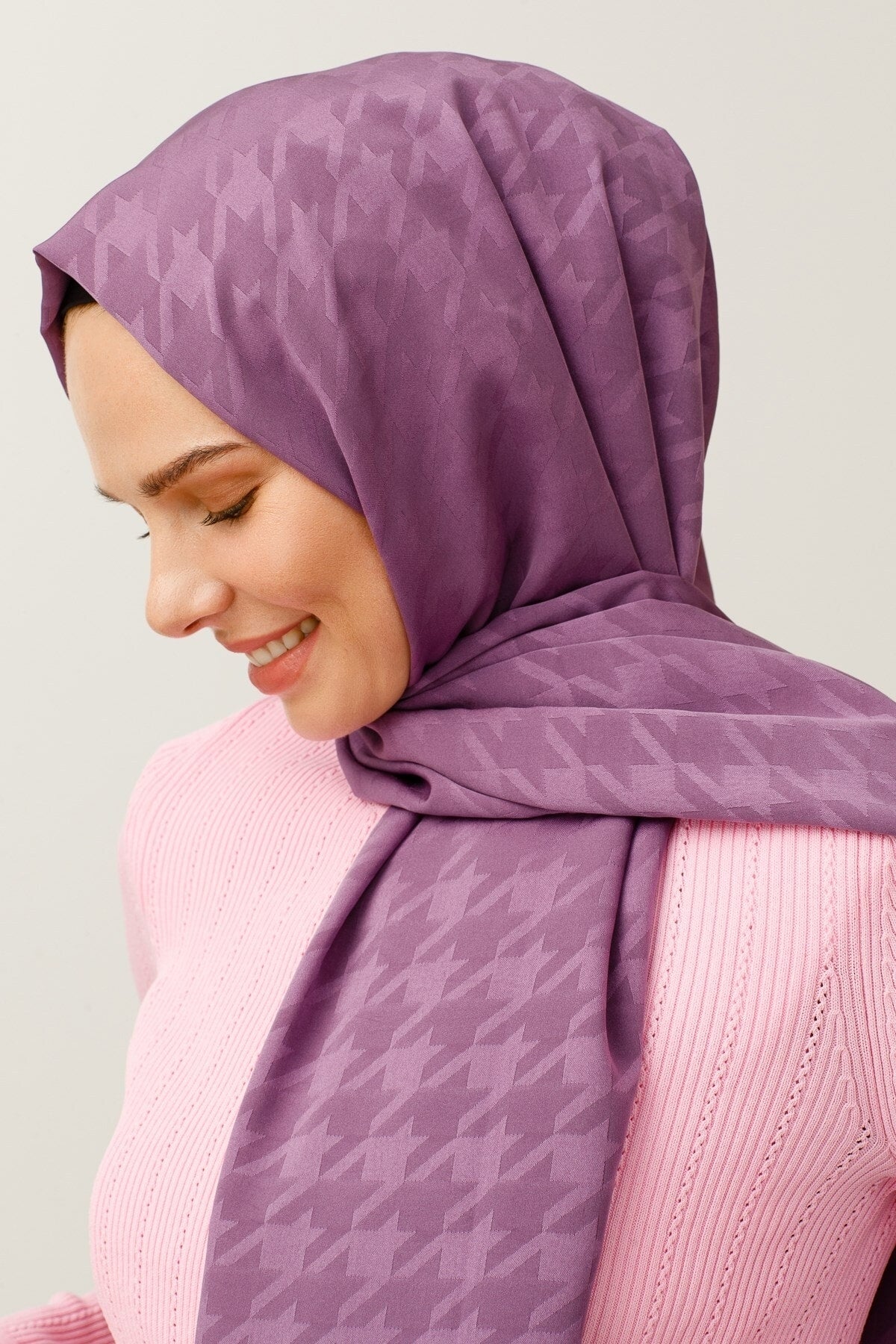 Kazayağı Desen İpeksi Jakar Şal