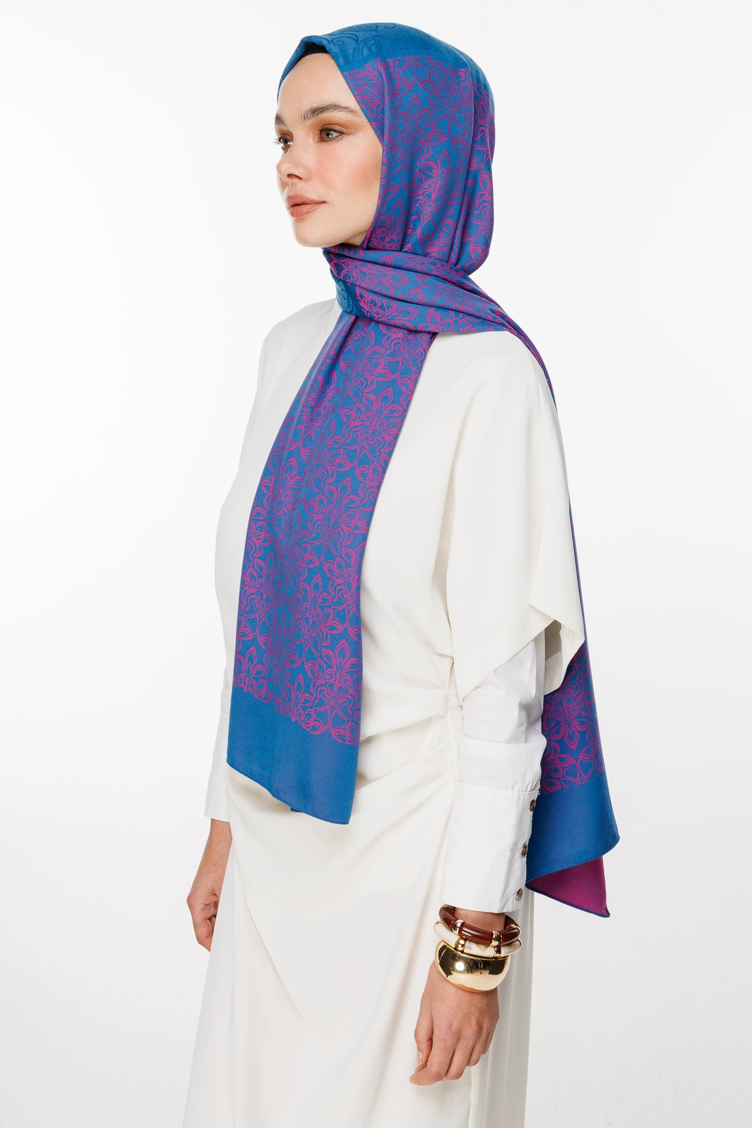 Nora Desen Çift Taraflı Şal