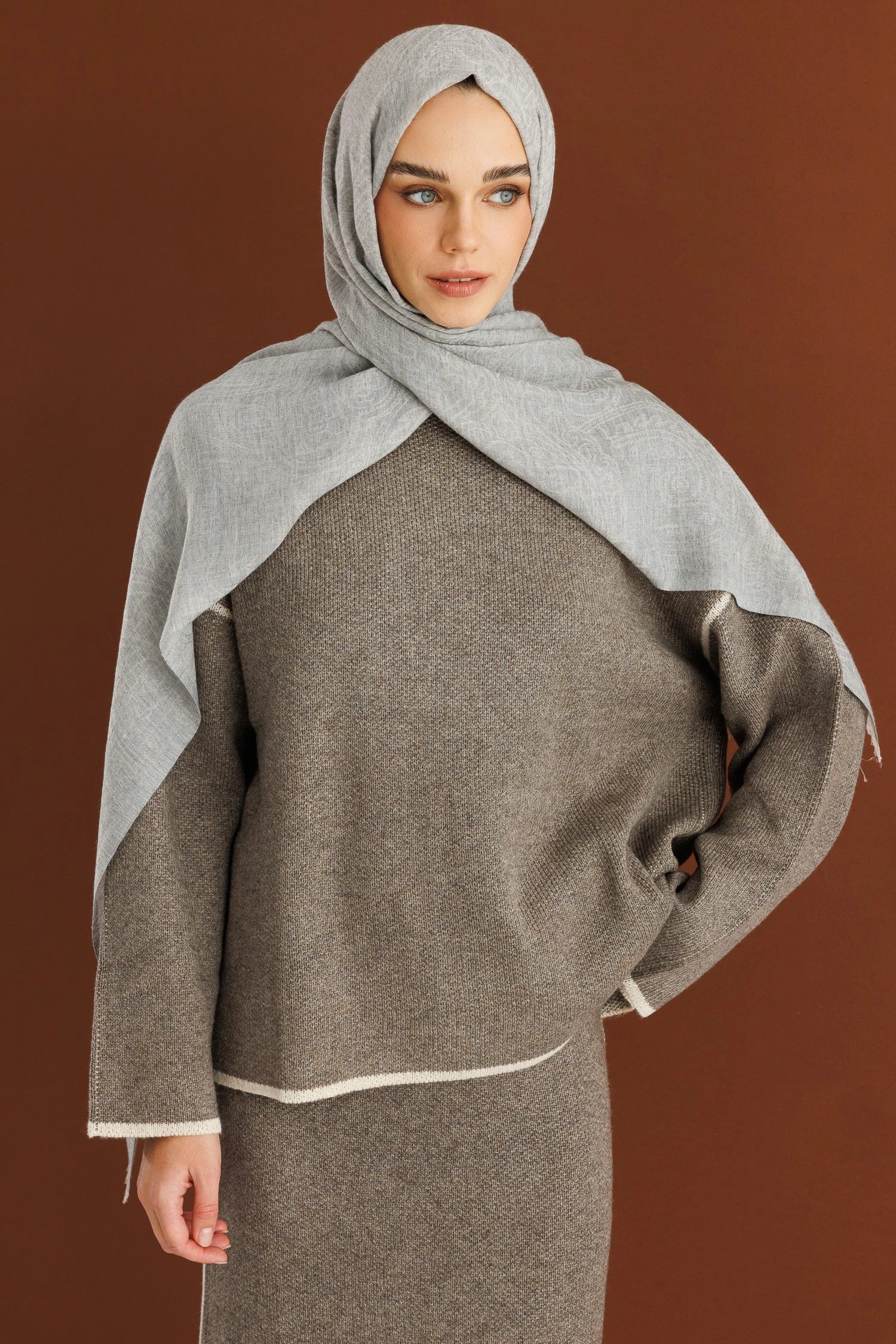 Rumi Desen Yün Kaşmir Şal