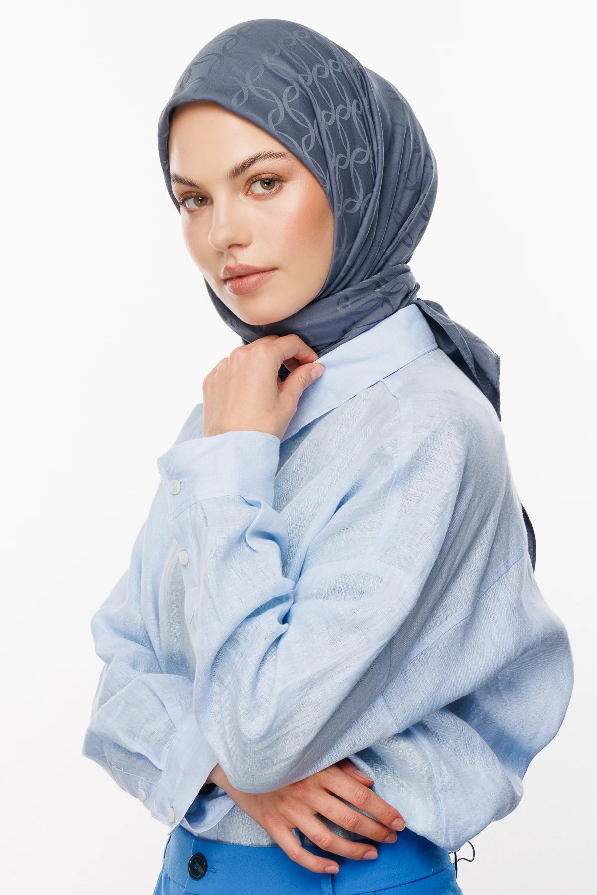 London Desen İpeksi Jakar Eşarp