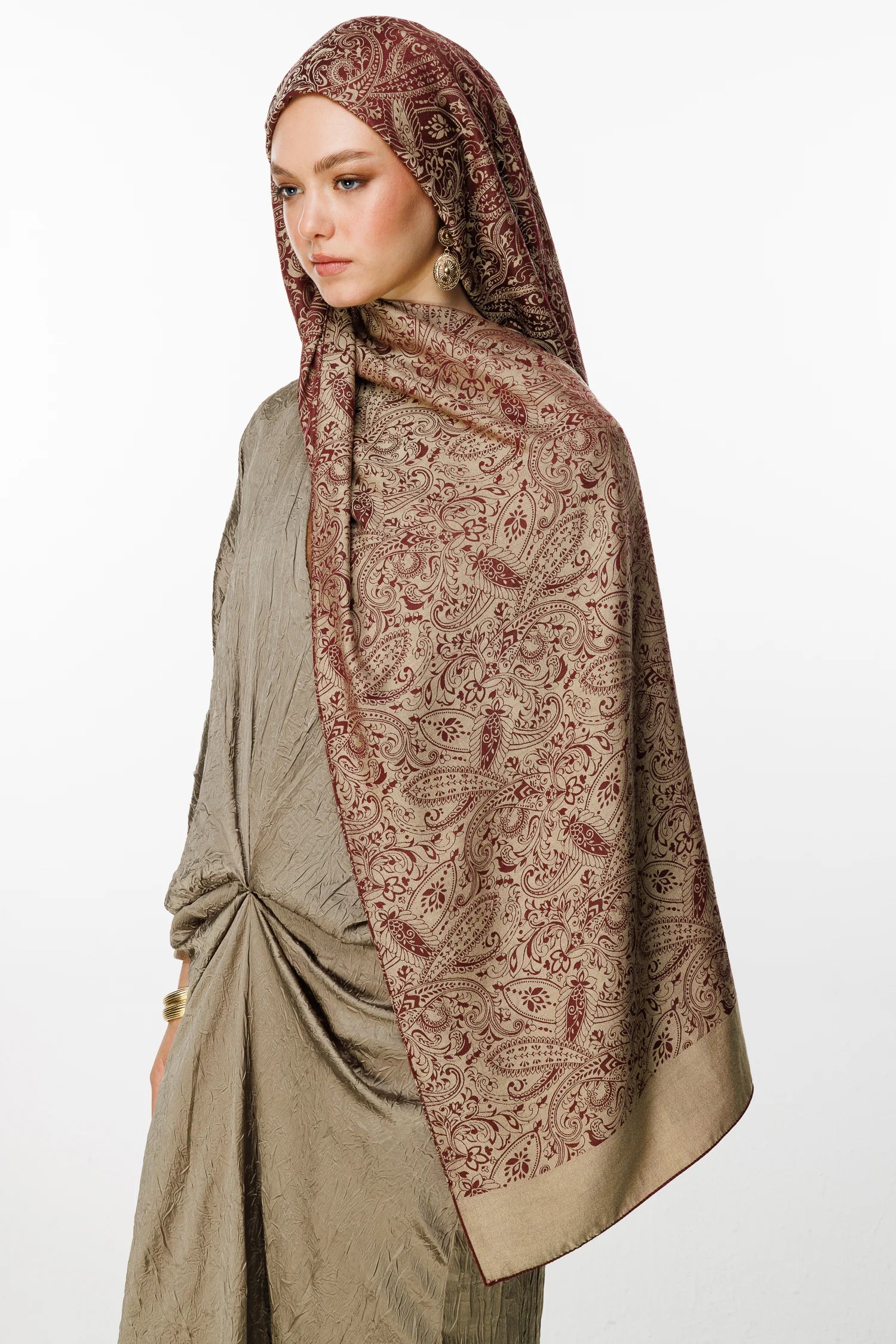 Velora Desen Çift Taraflı Şal