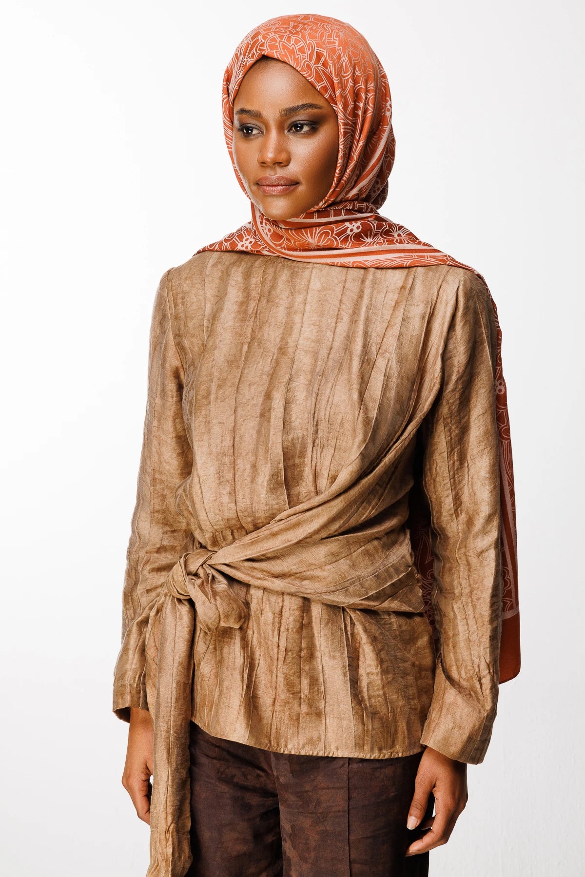 Lavin Desen Çift Taraflı Şal