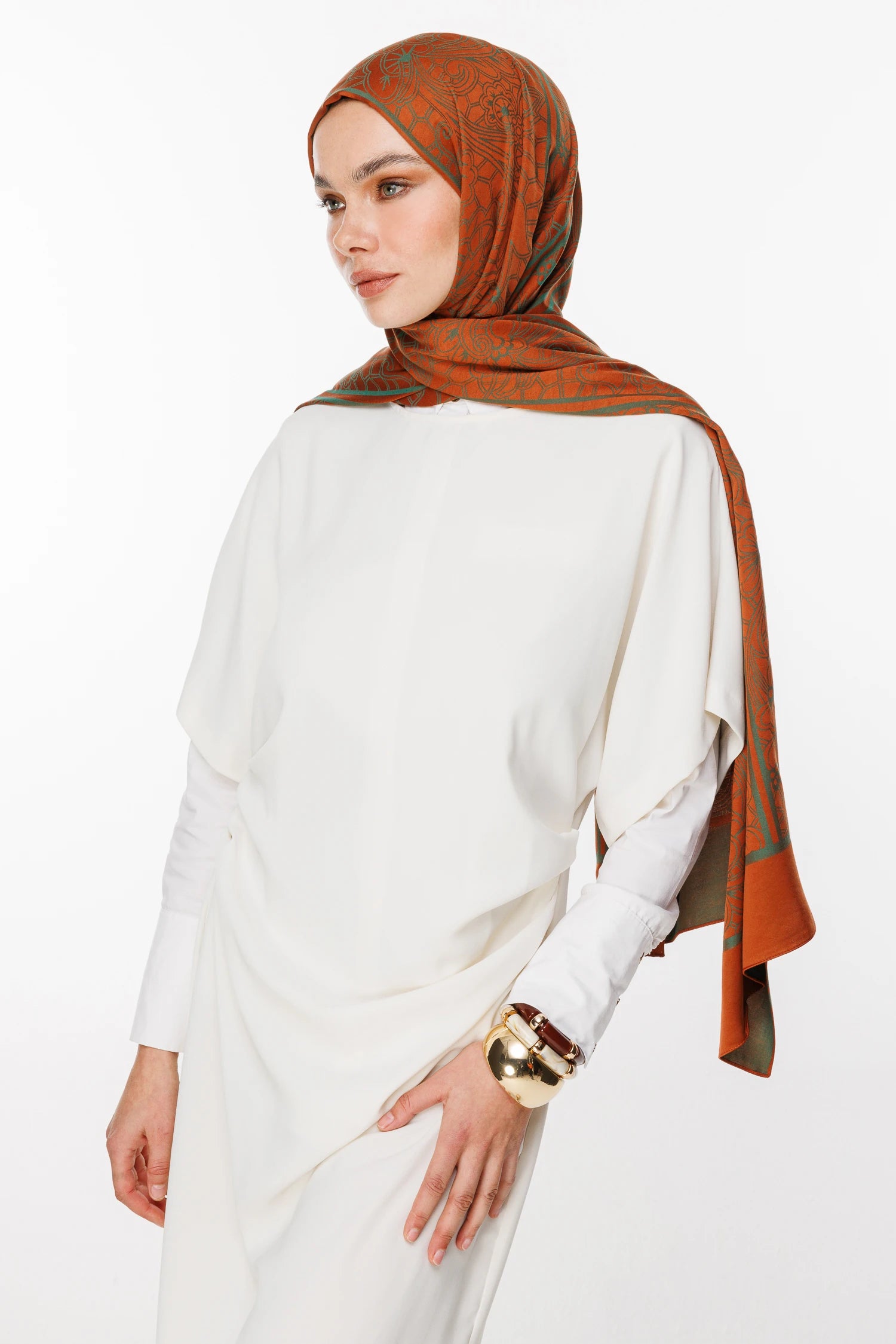 Lavin Desen Çift Taraflı Şal