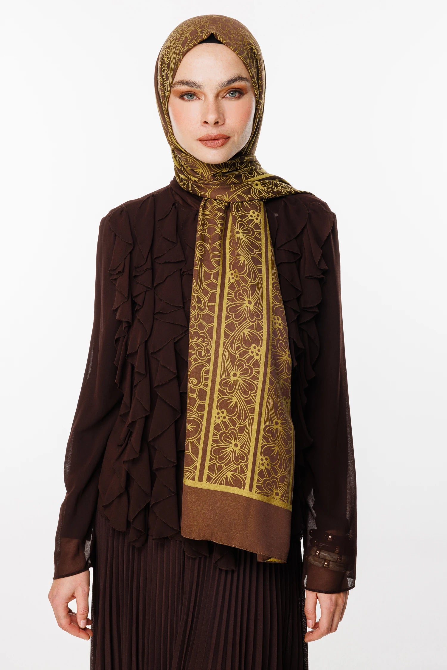 Lavin Desen Çift Taraflı Şal