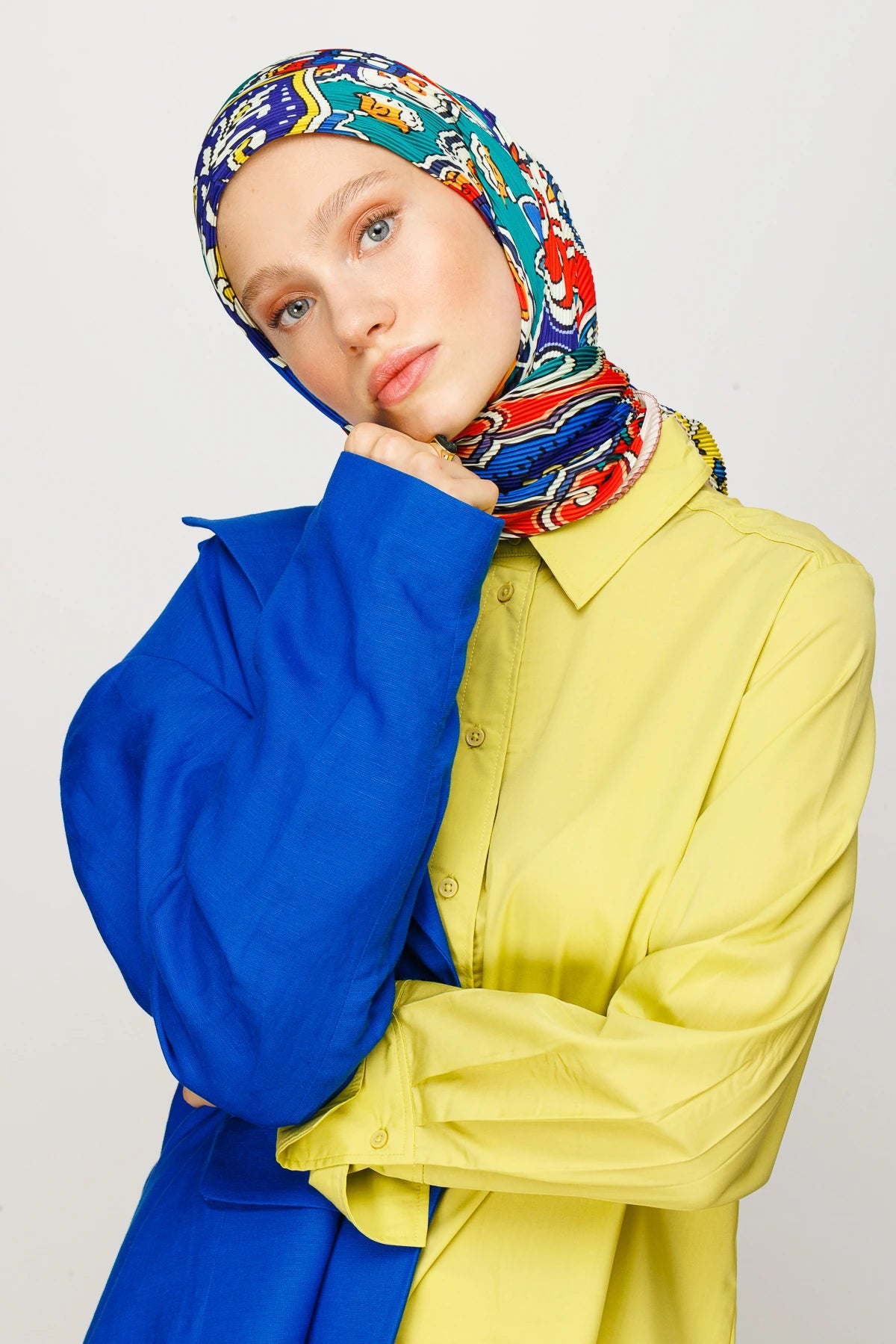 40 Yama Desen Pilise Eşarp