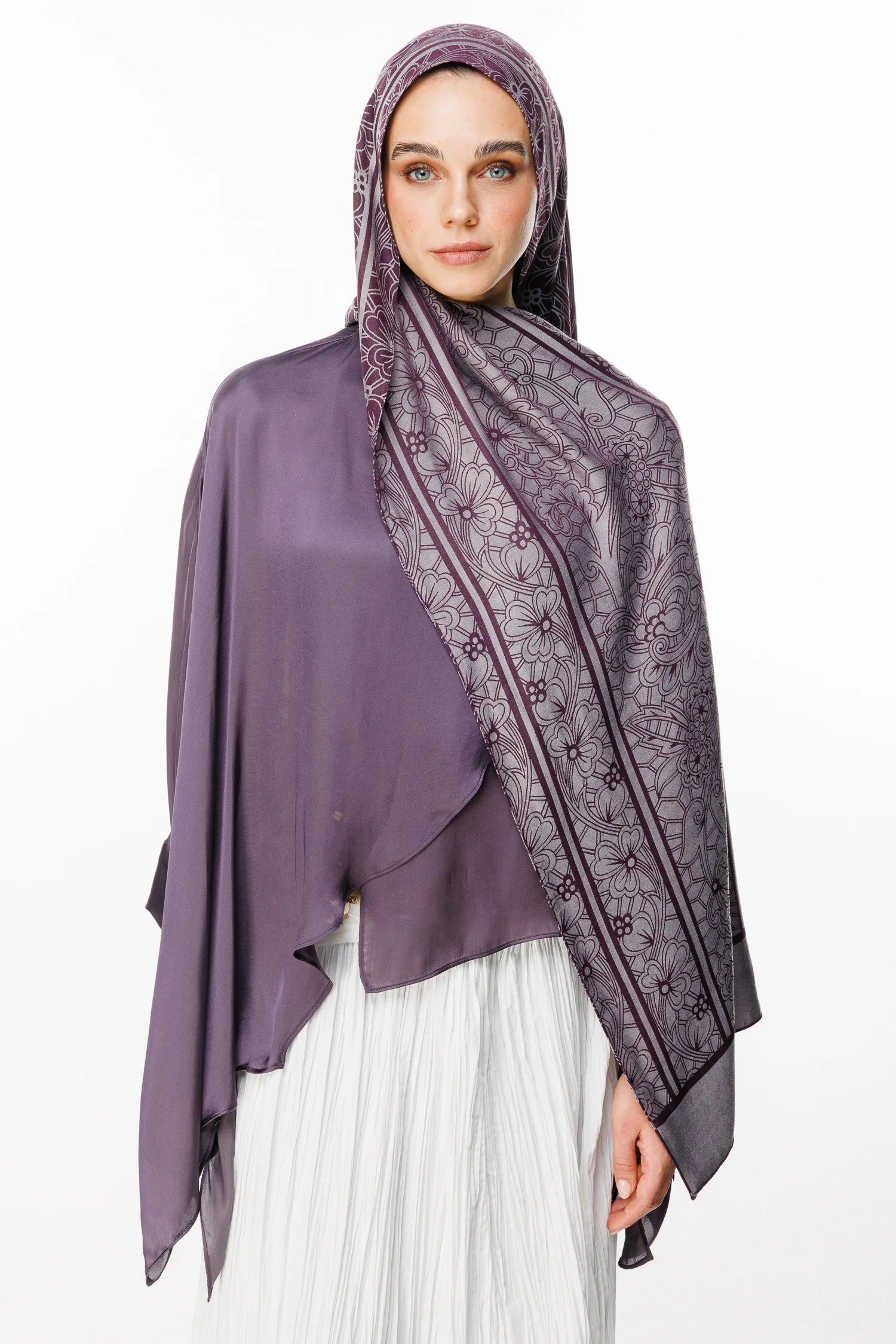 Lavin Desen Çift Taraflı Şal