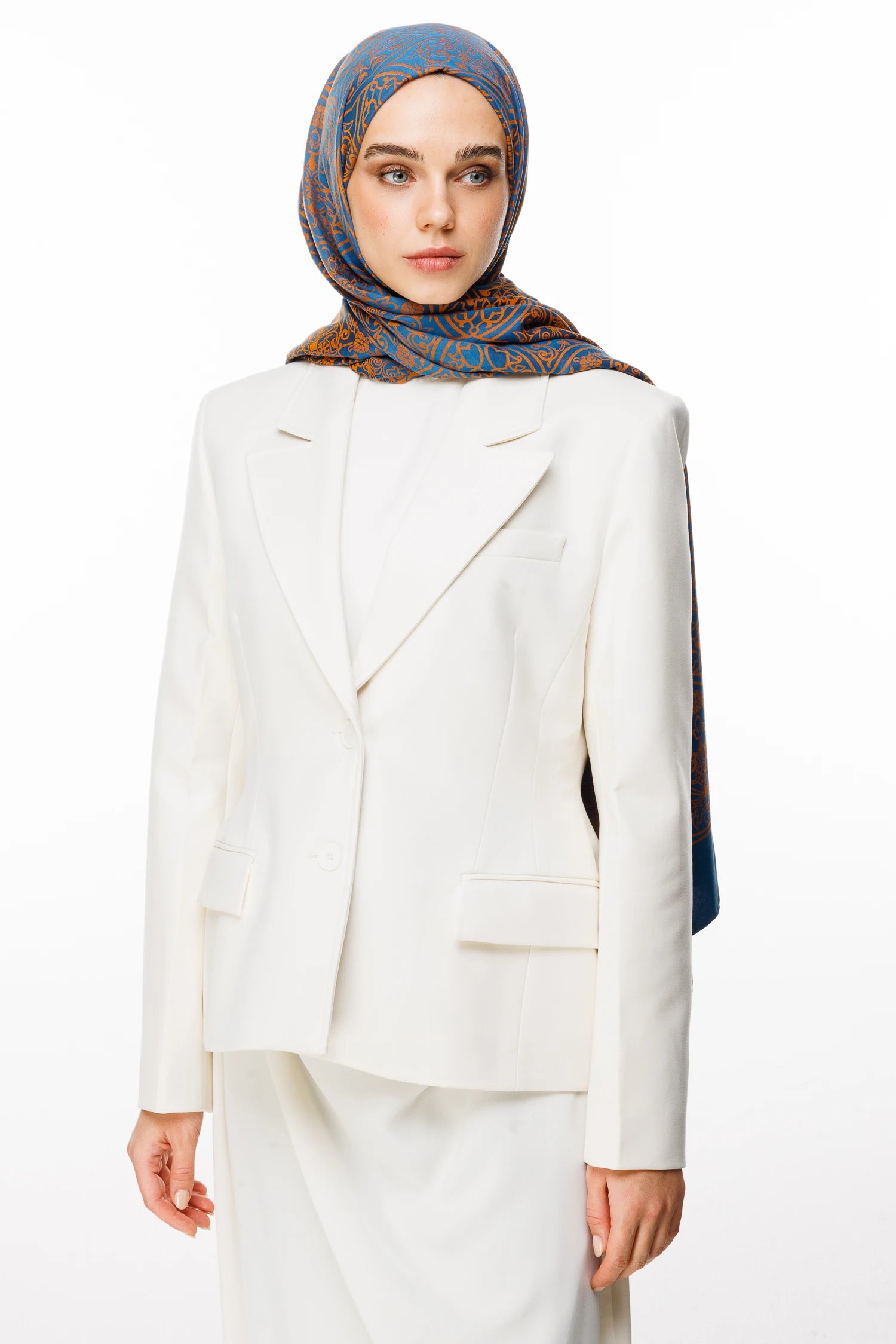 Morocco Desen Çift Taraflı Şal