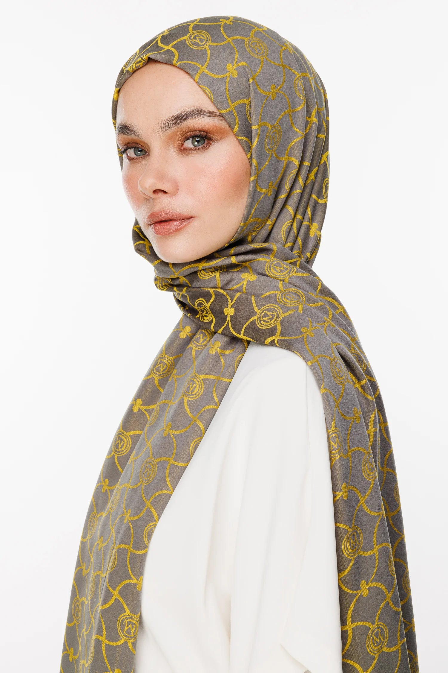 Marrakech Desen Çift Taraflı Şal