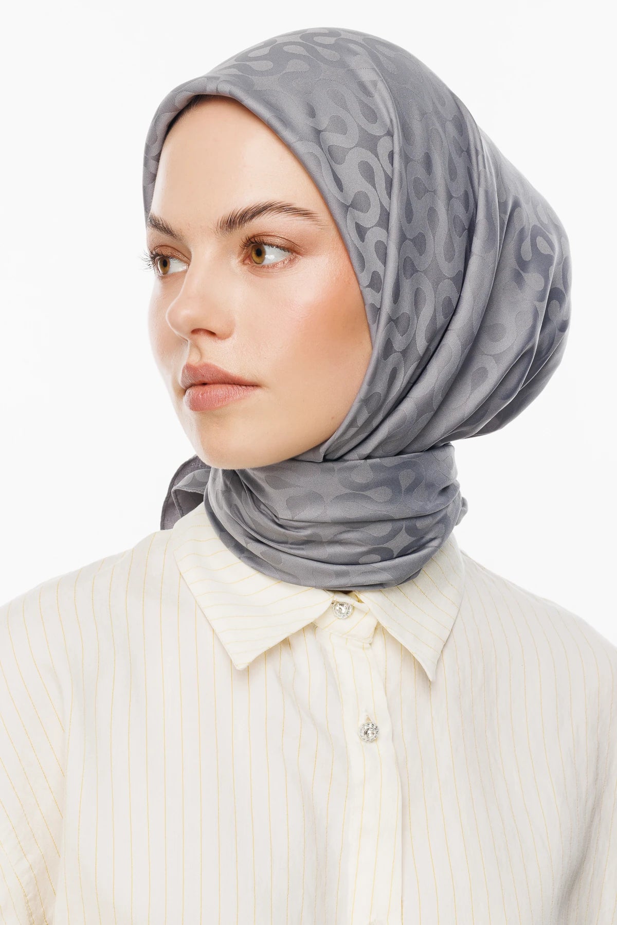 Moon Desen İpeksi Jakar Eşarp