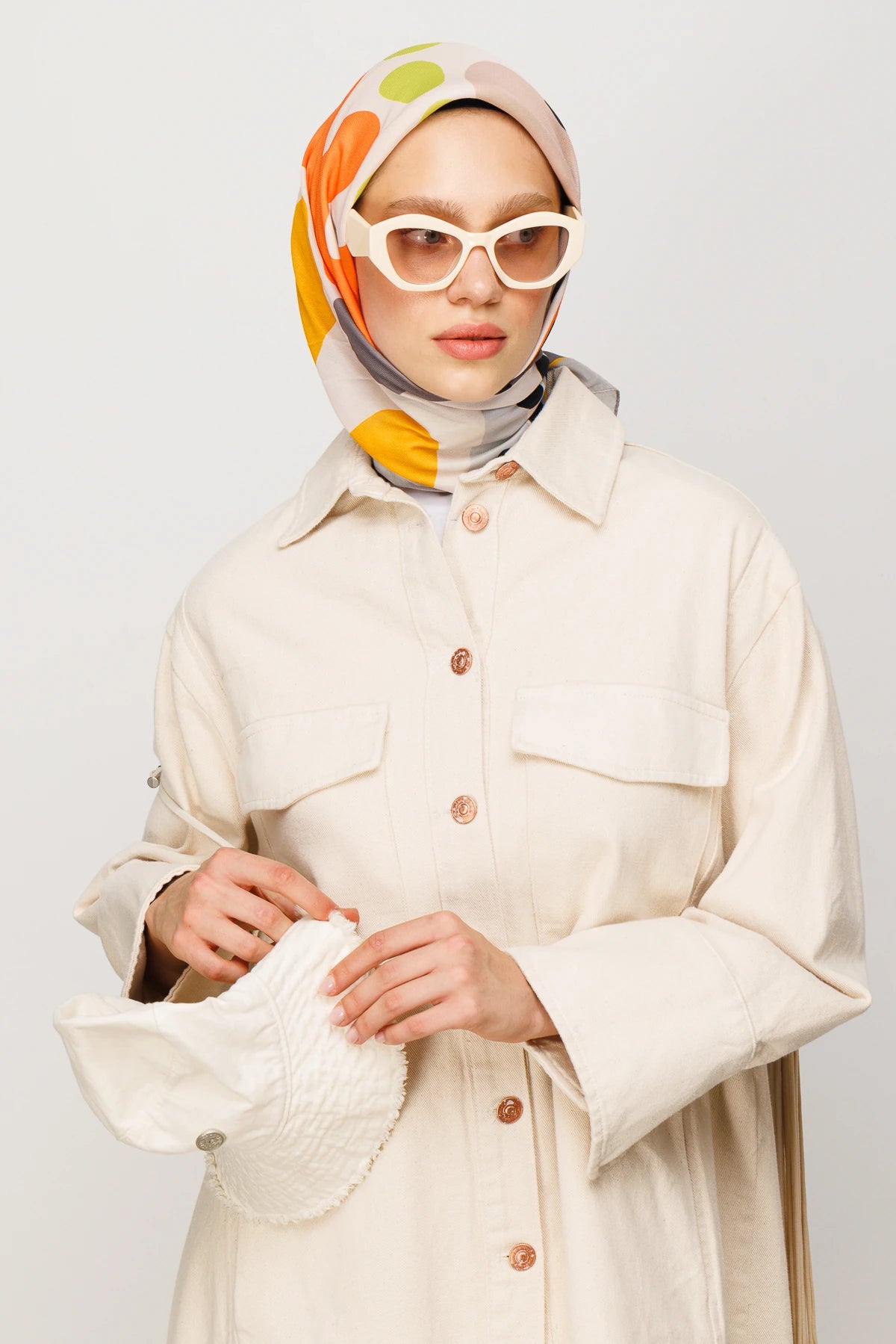 Bloom Desen Dijital Soft Eşarp