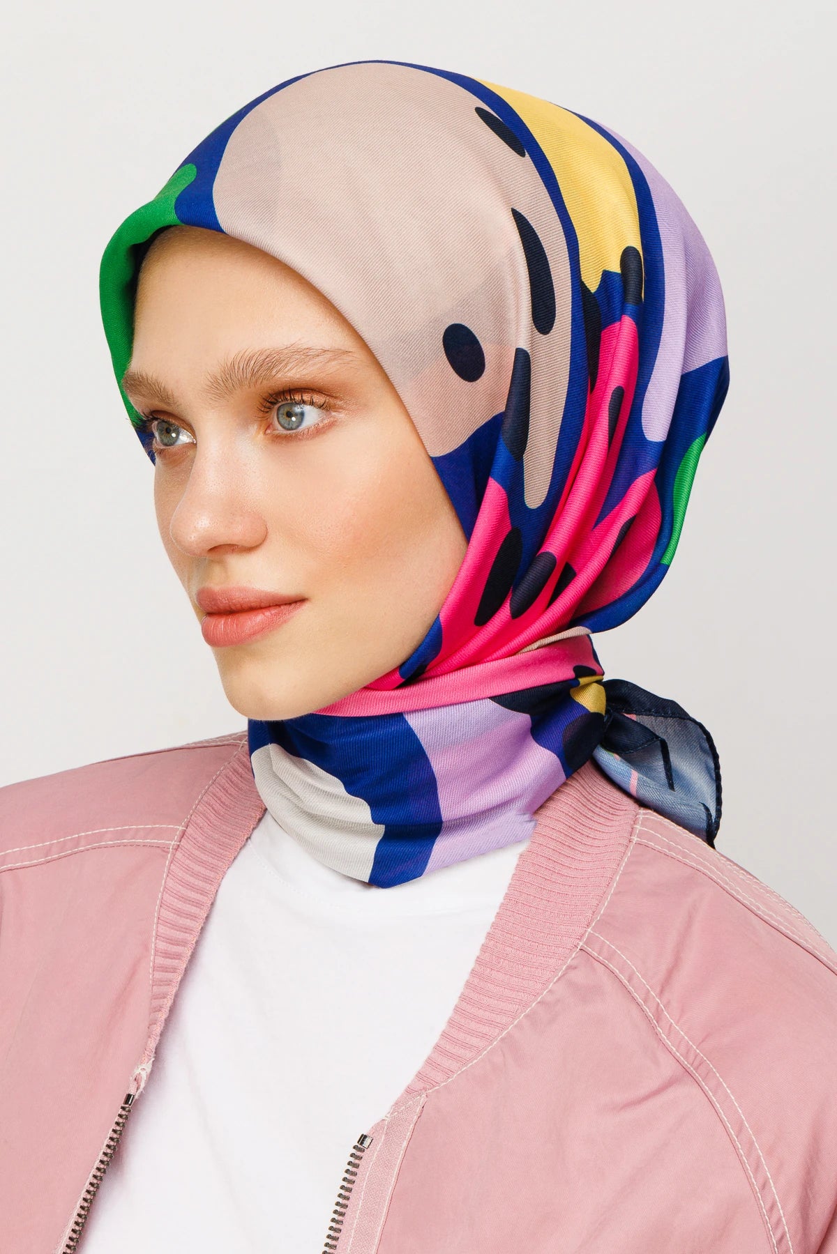 Bloom Desen Dijital Soft Eşarp