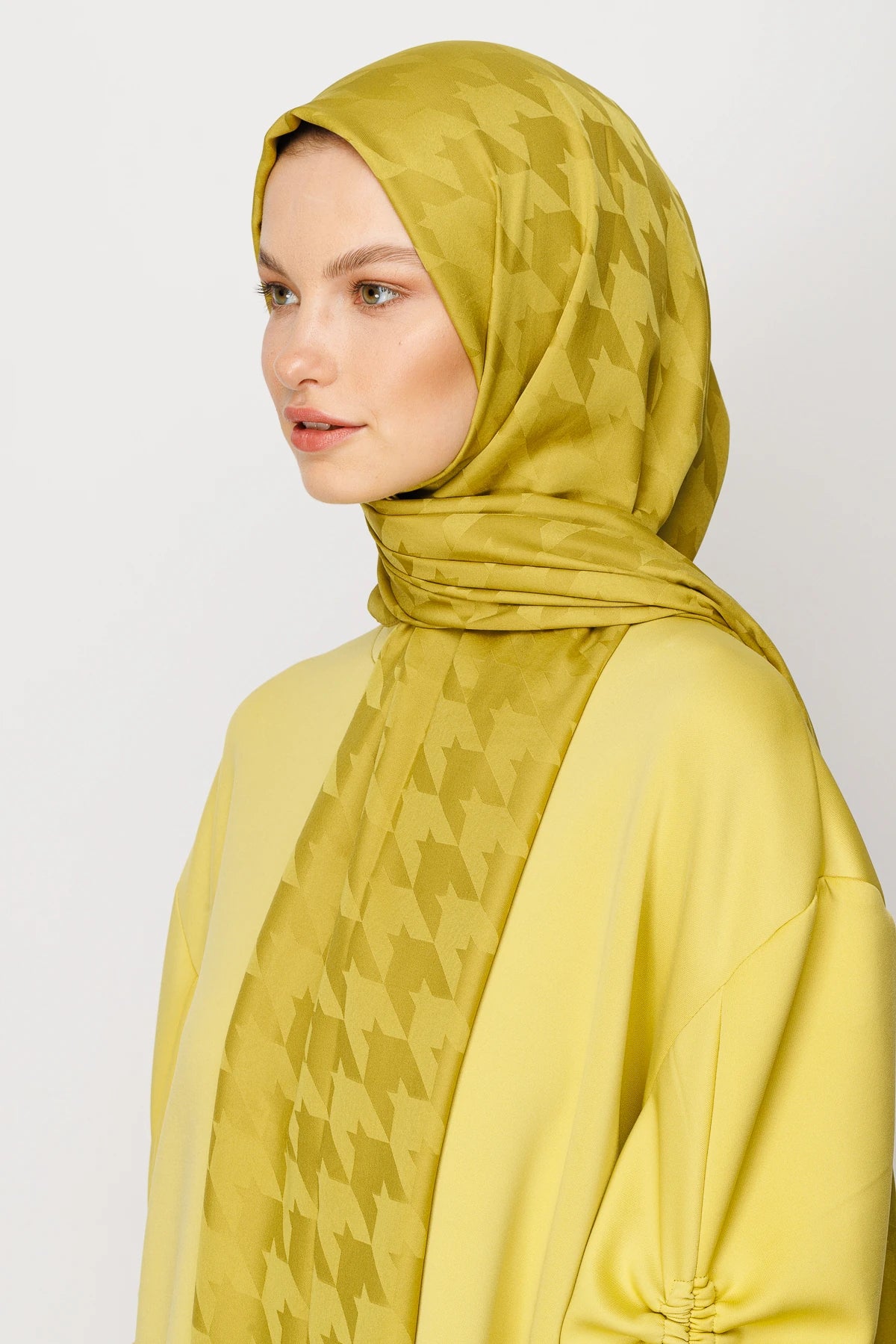 Kazayağı Desen İpeksi Jakar Şal