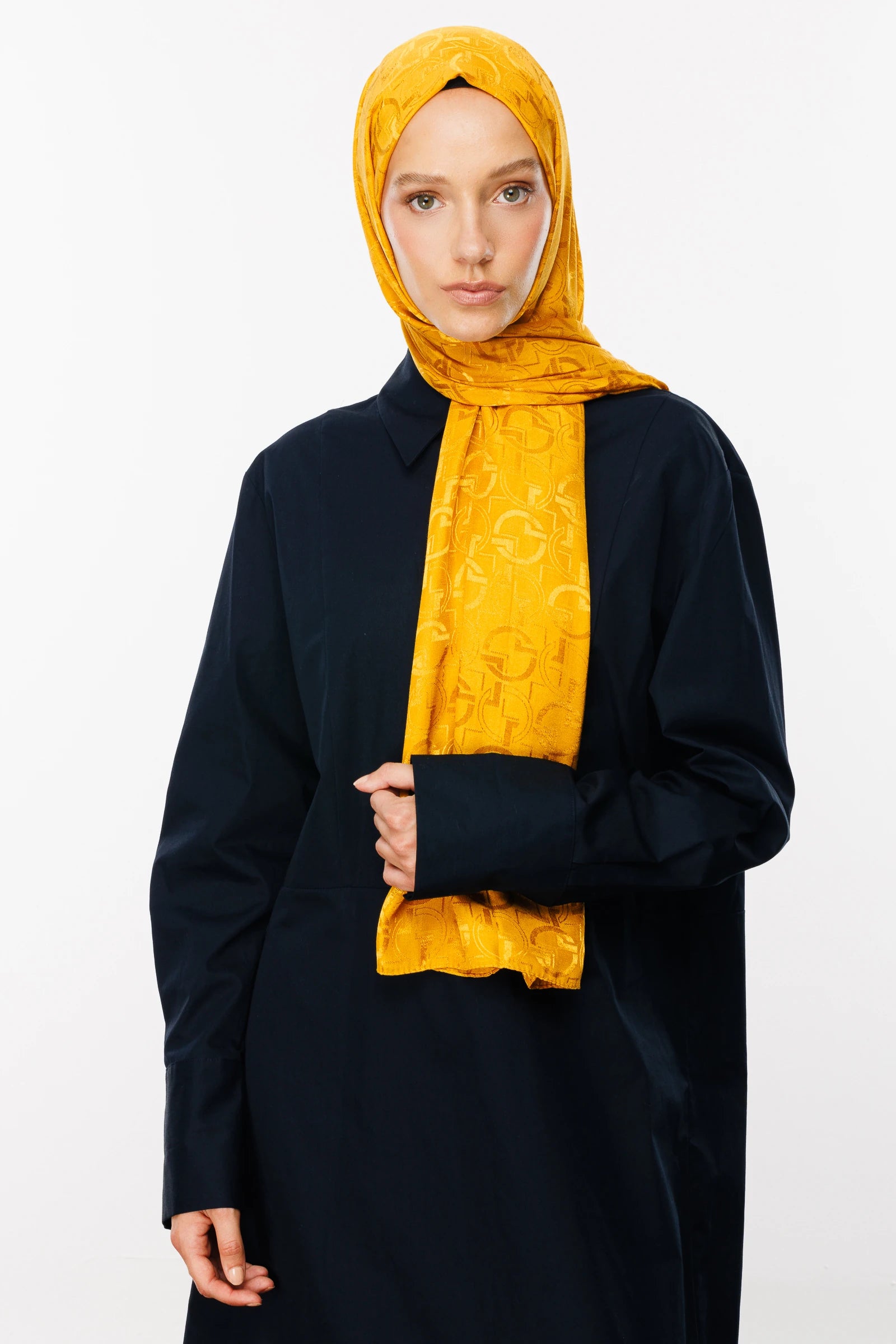 Longar Desen Parlak Jakar Şal