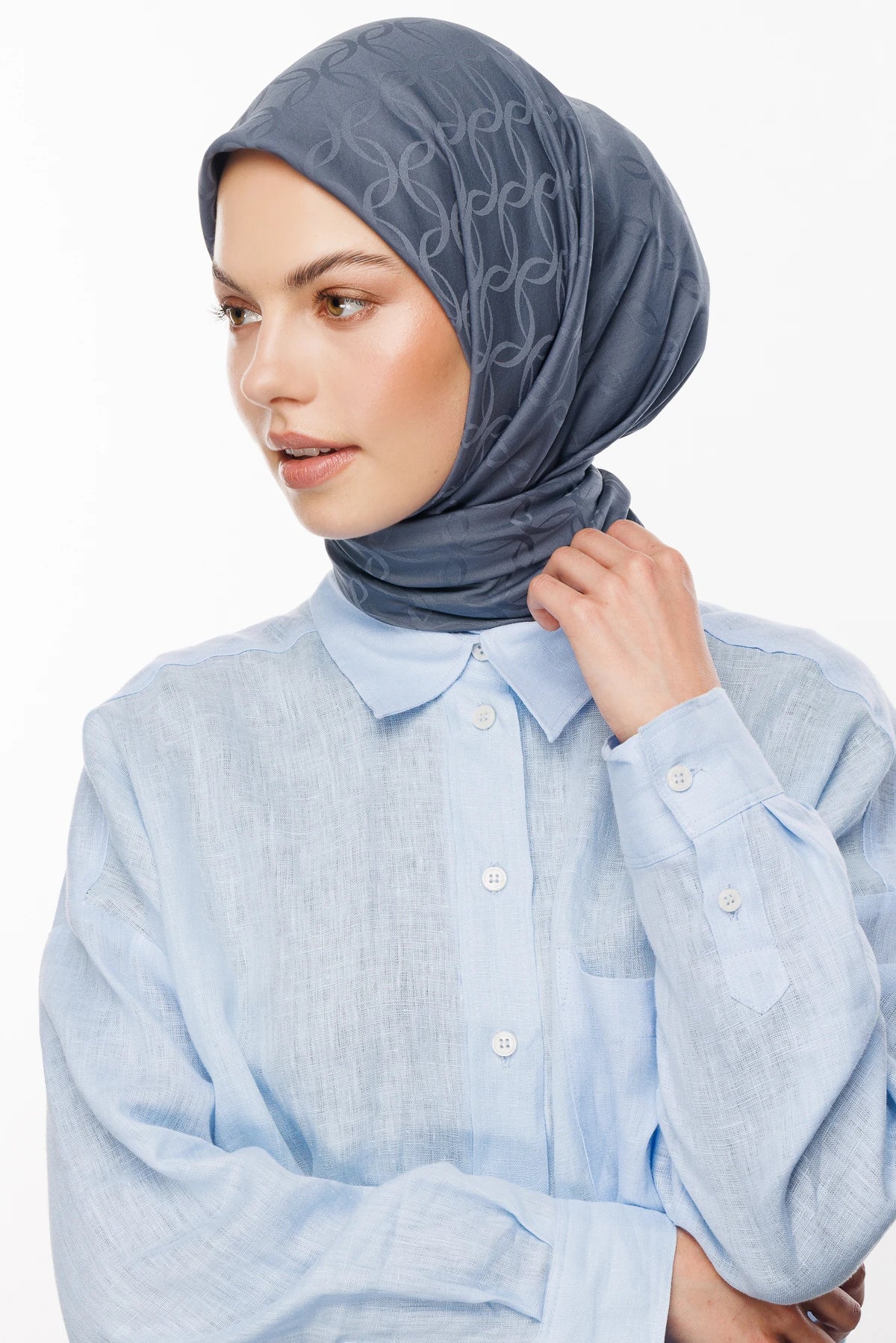 London Desen İpeksi Jakar Eşarp