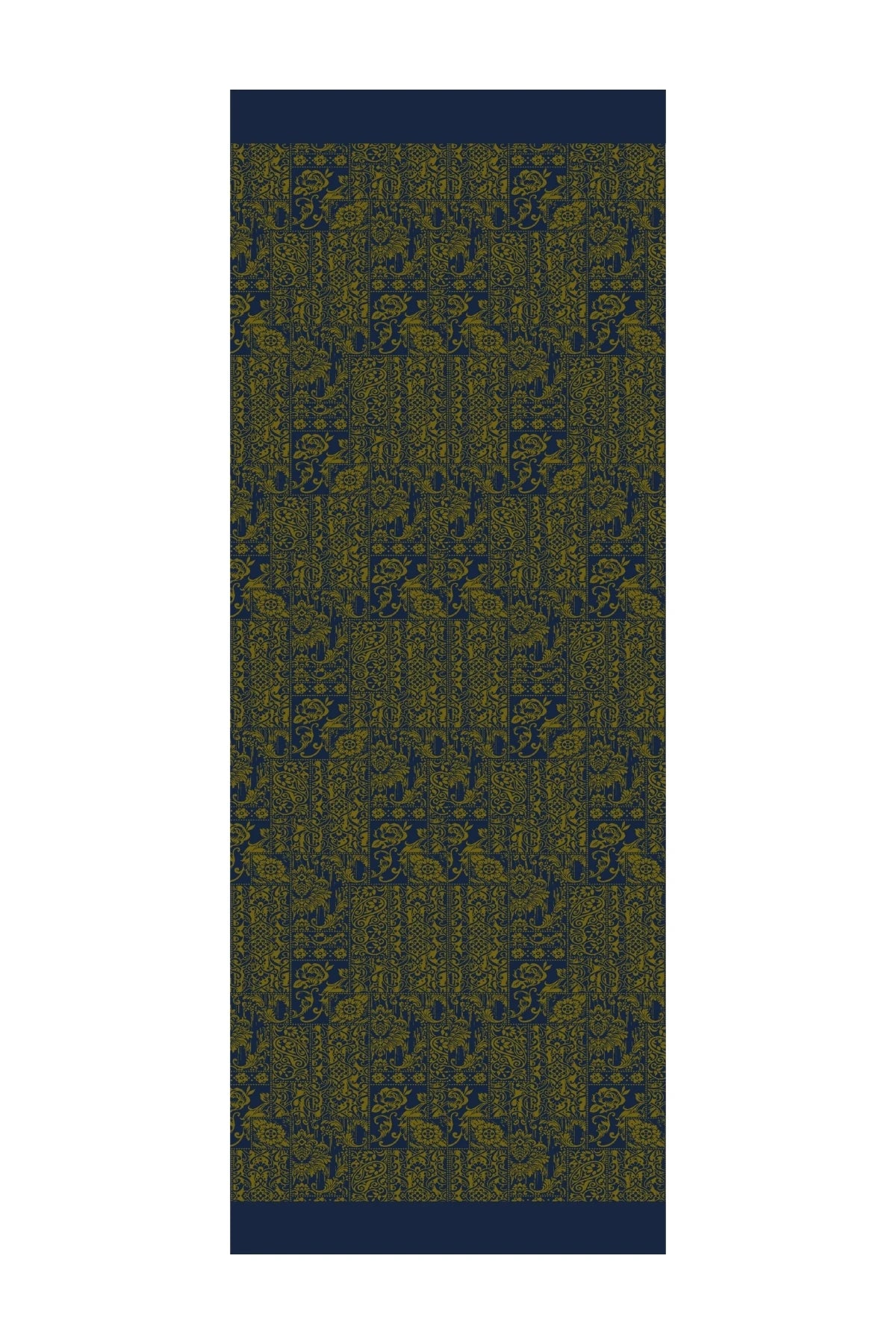 Henna Desen Çift Taraflı Şal