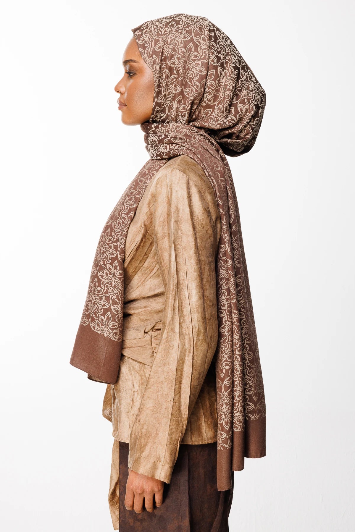 Nora Desen Çift Taraflı Şal