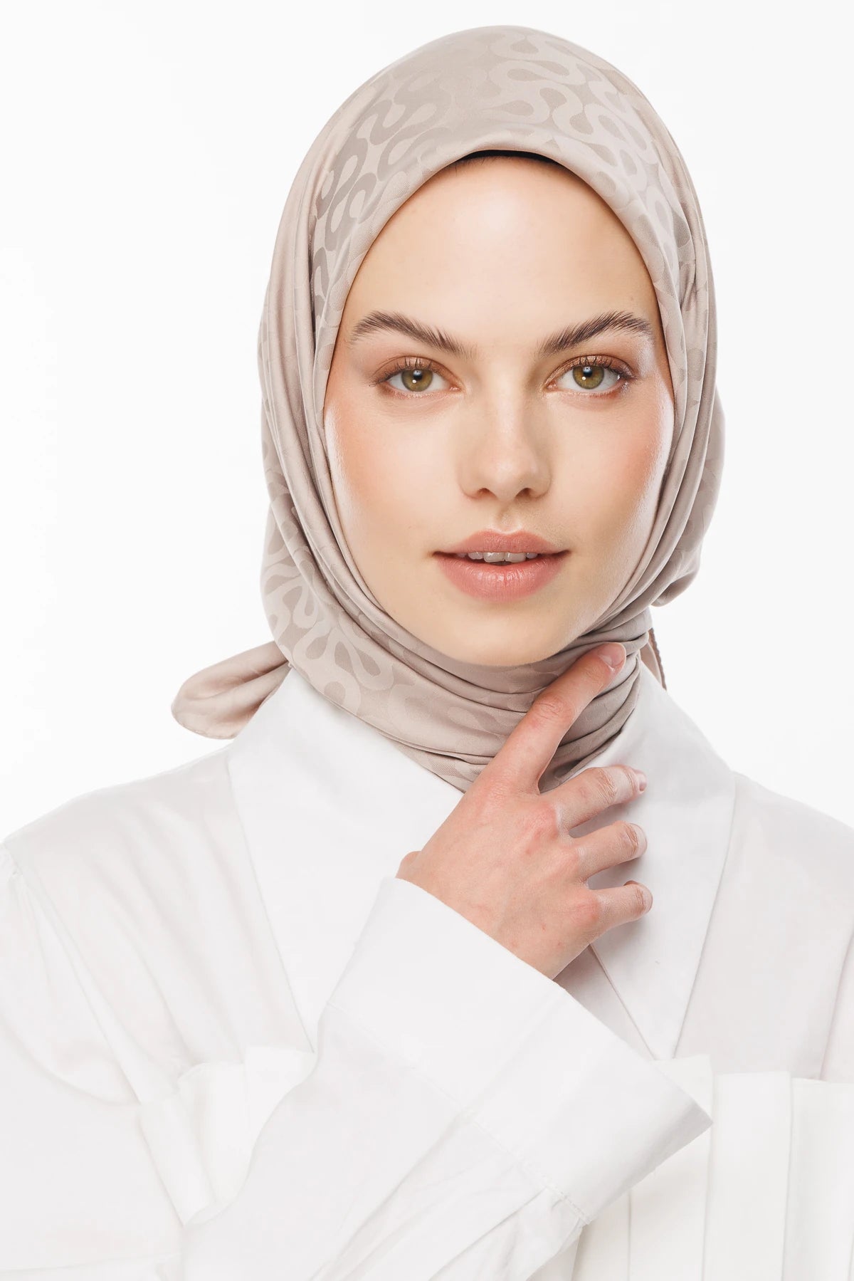 Moon Desen İpeksi Jakar Eşarp