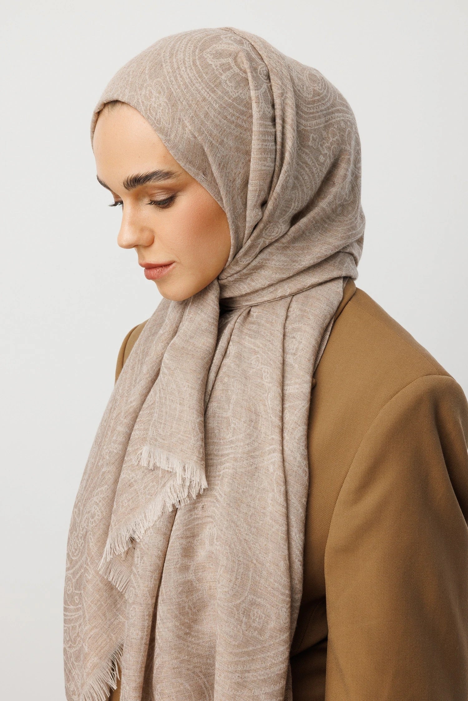 Rumi Desen Yün Kaşmir Şal