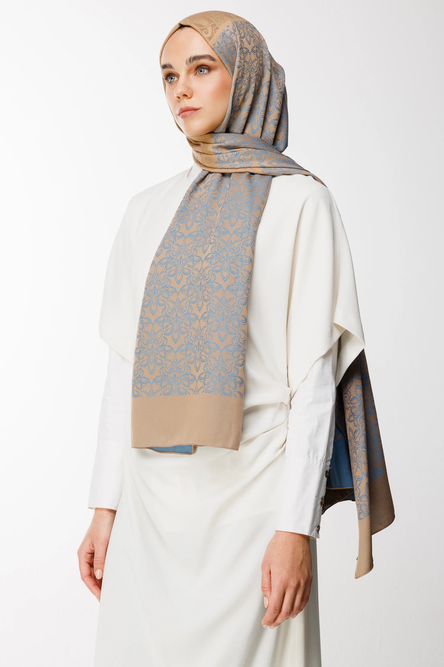 Nora Desen Çift Taraflı Şal