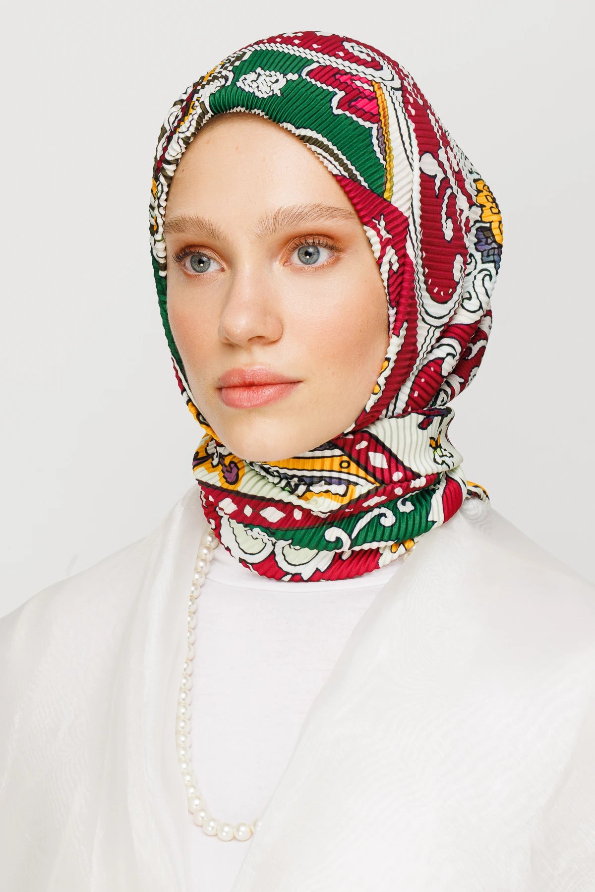 40 Yama Desen Pilise Eşarp