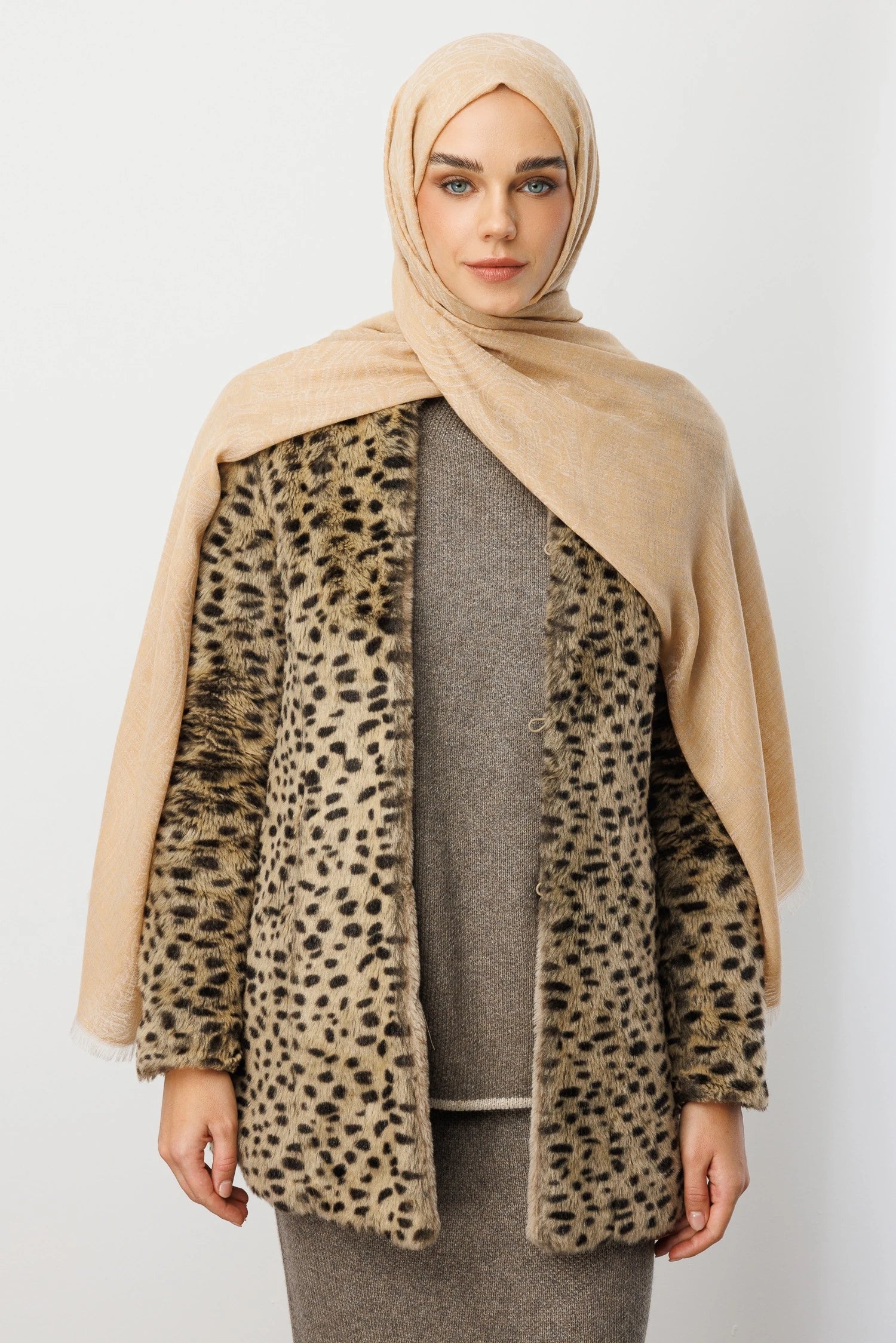 Rumi Desen Yün Kaşmir Şal