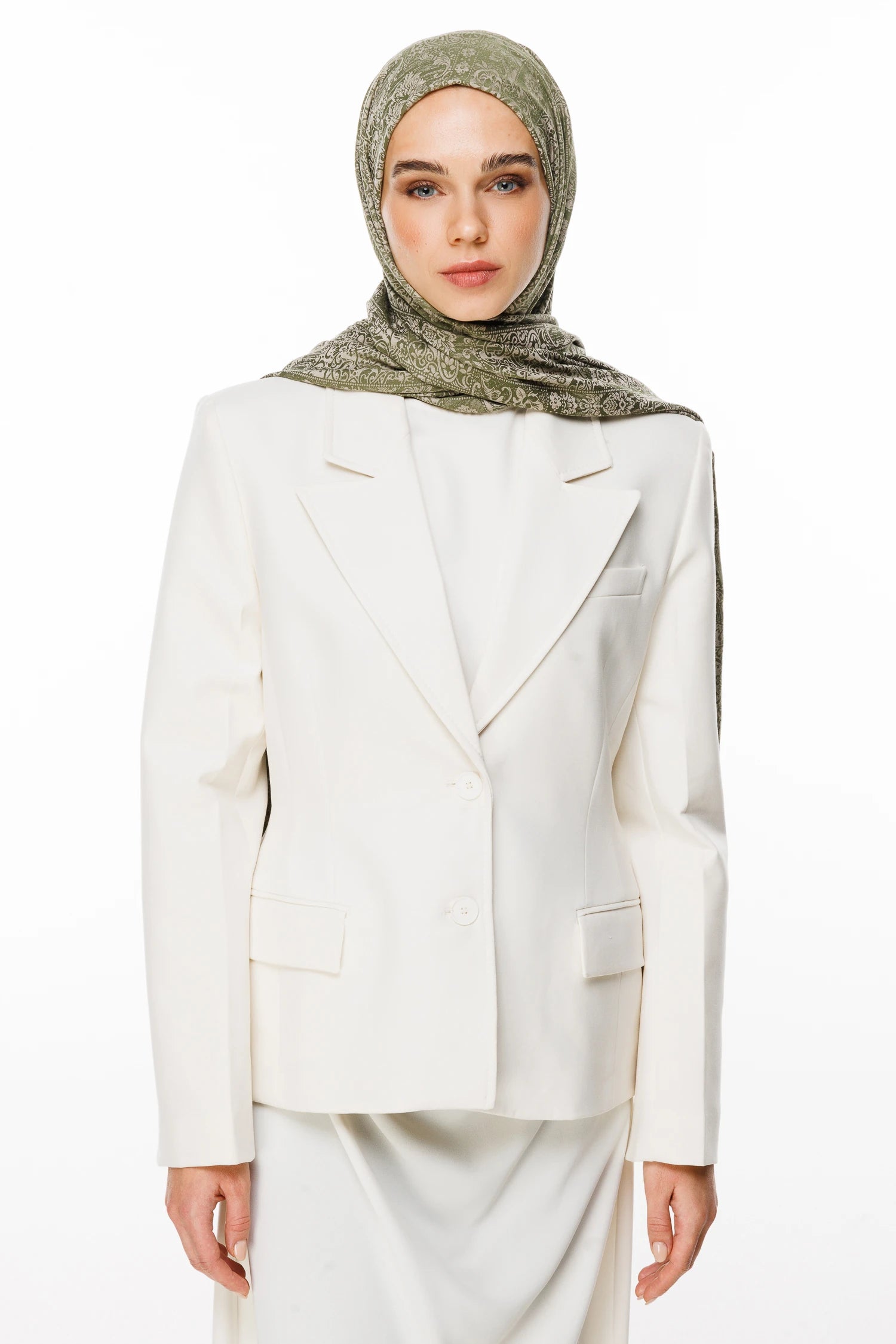 Henna Desen Çift Taraflı Şal