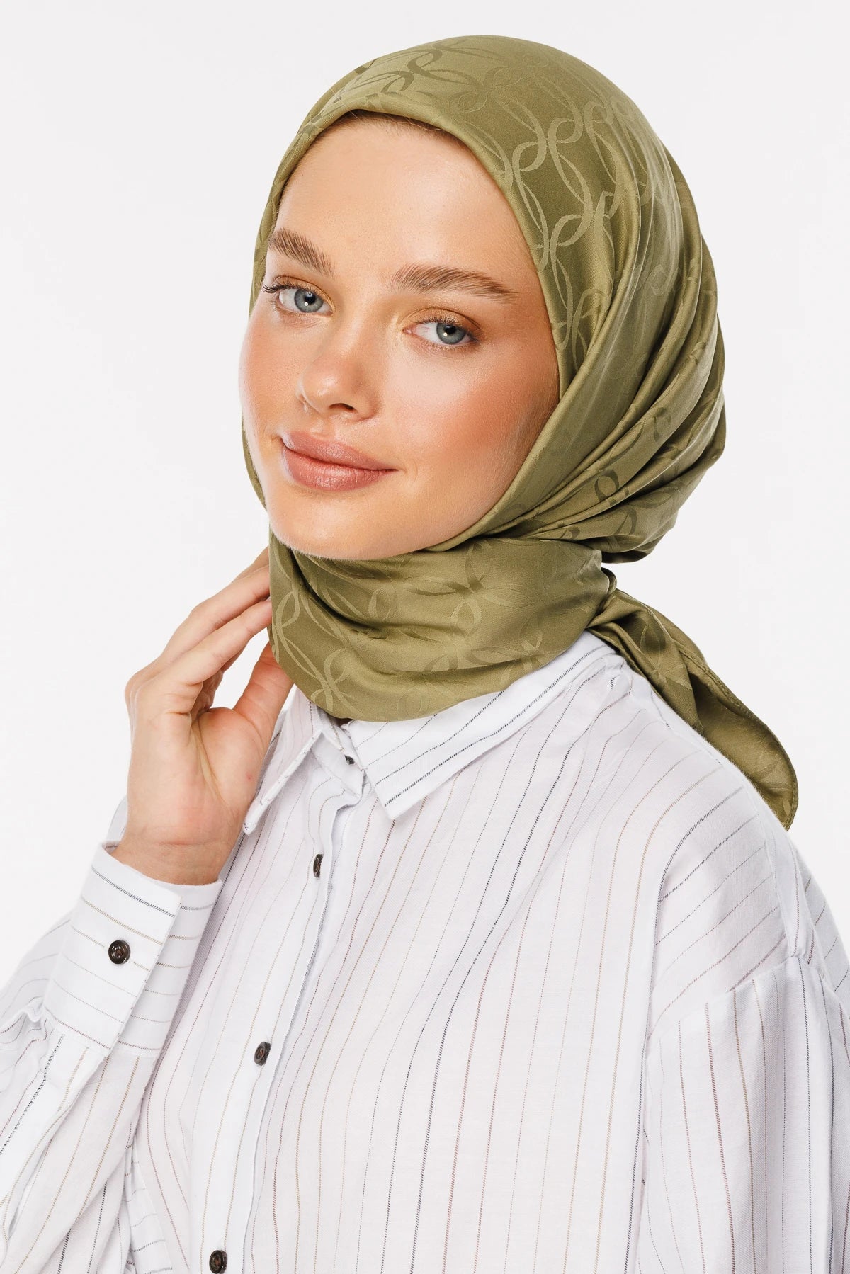 London Desen İpeksi Jakar Eşarp