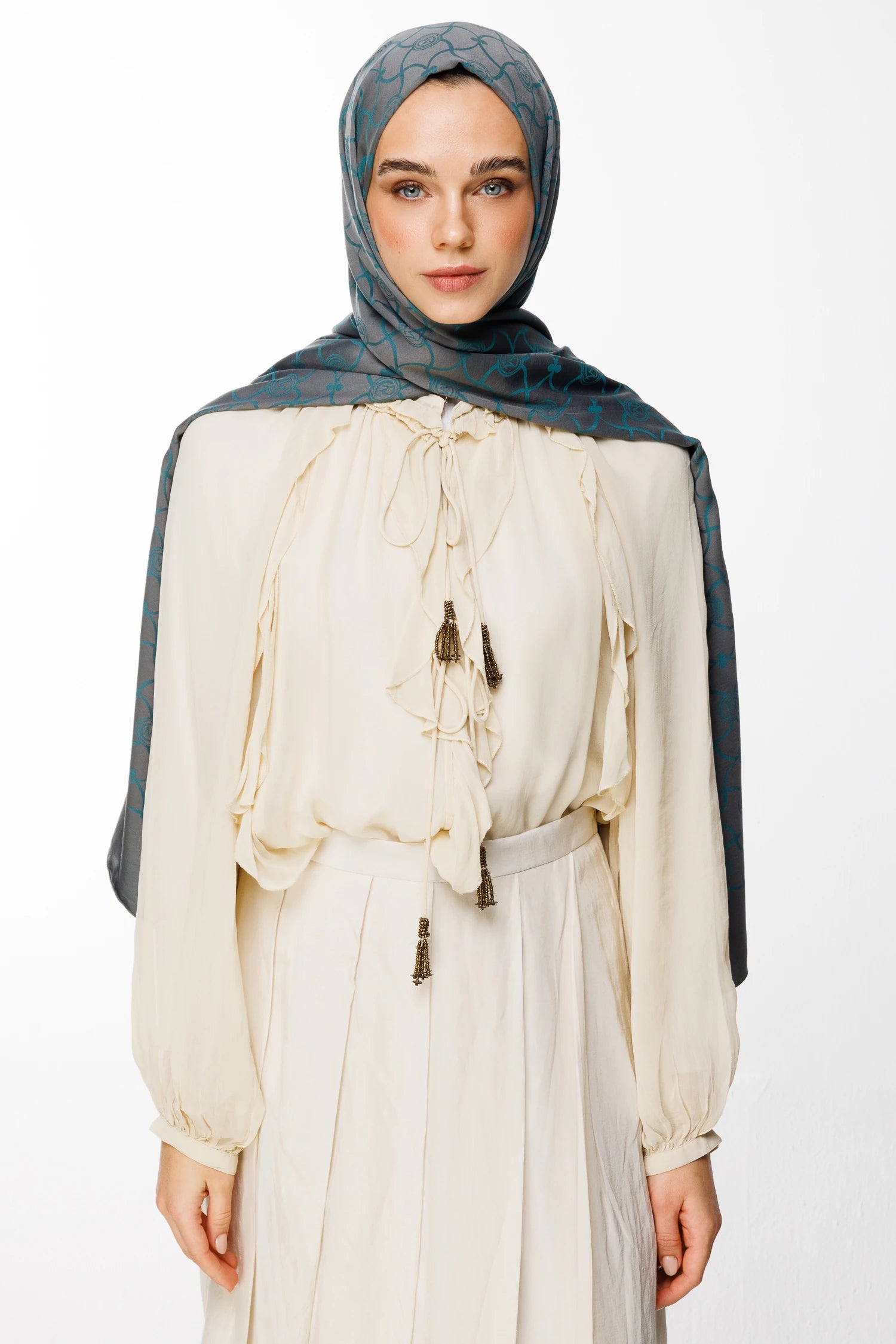 Marrakech Desen Çift Taraflı Şal