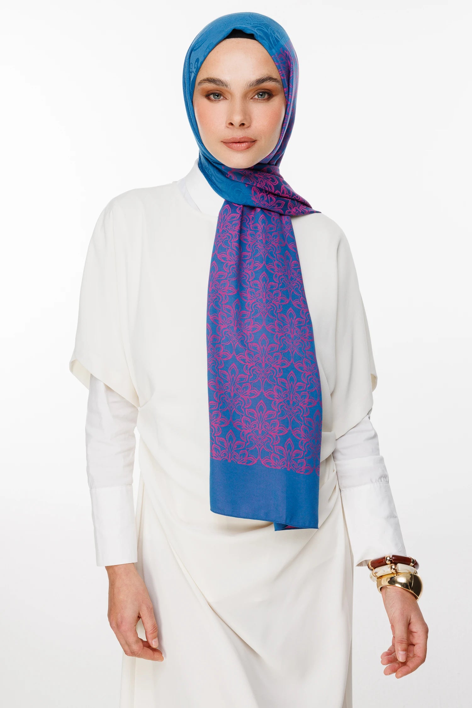 Nora Desen Çift Taraflı Şal