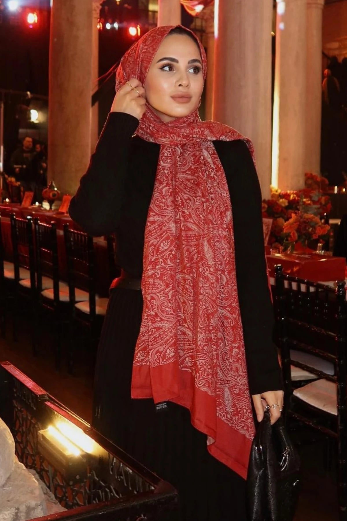 Velora Desen Çift Taraflı Şal