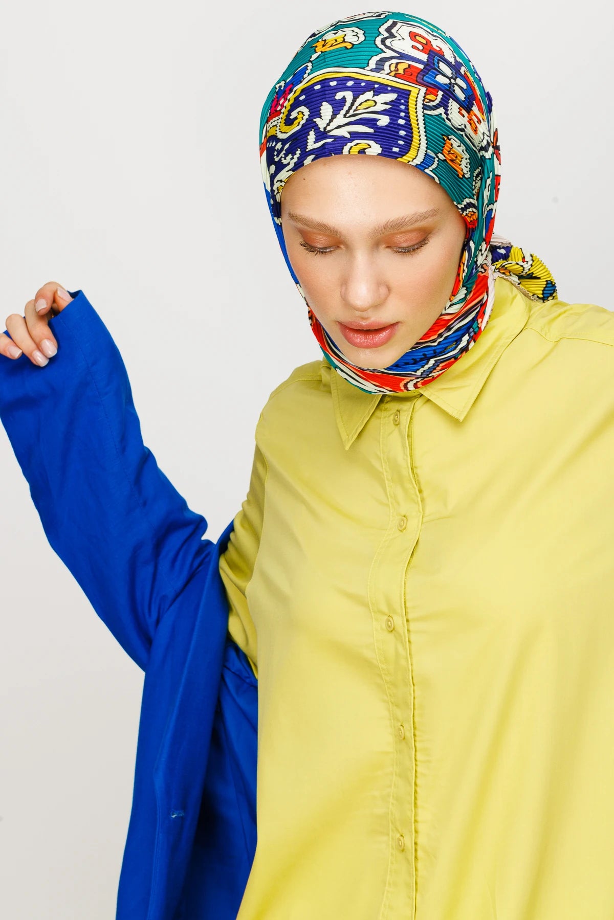 40 Yama Desen Pilise Eşarp