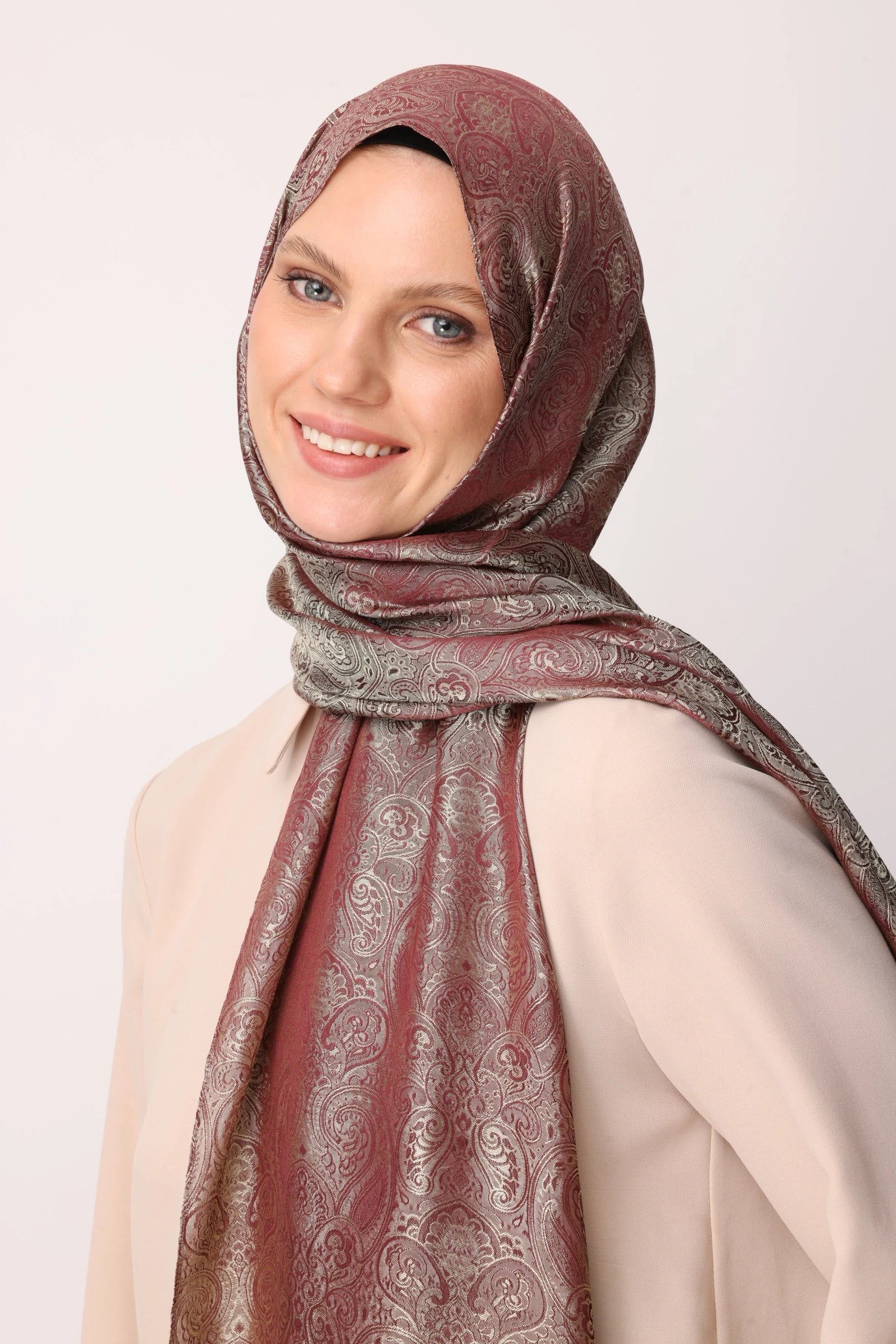 Moren Desen Shine Line Şal