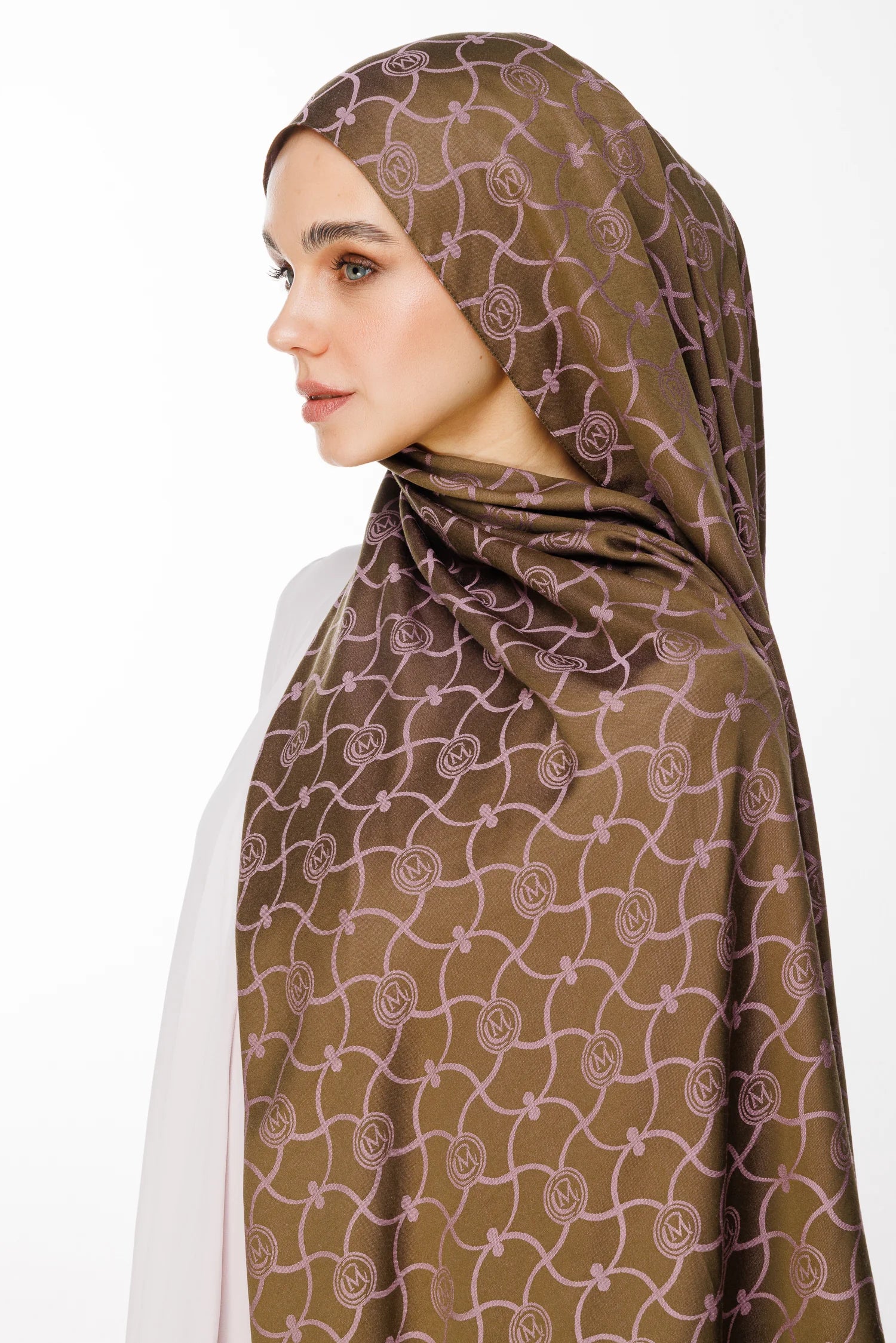 Marrakech Desen Çift Taraflı Şal