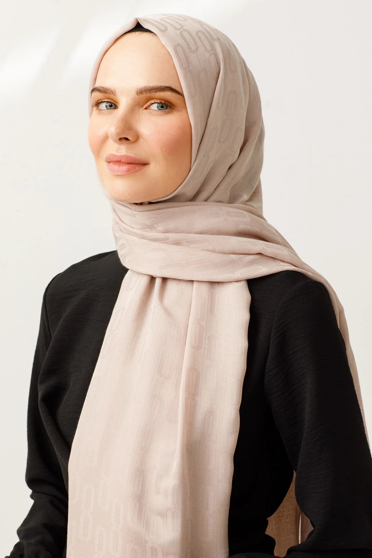 Zincir Desen Pamuk Jakar Şal