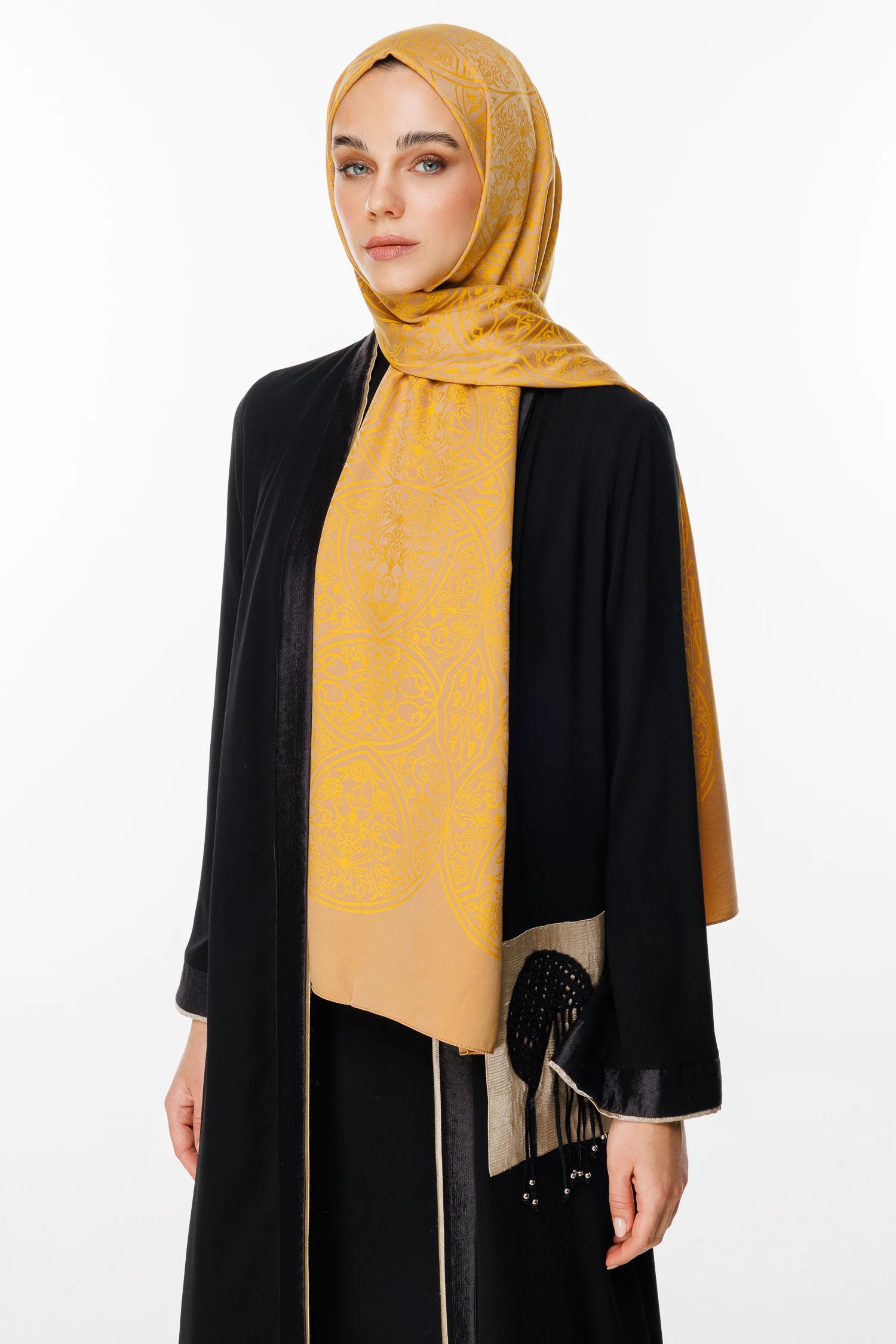 Morocco Desen Çift Taraflı Şal