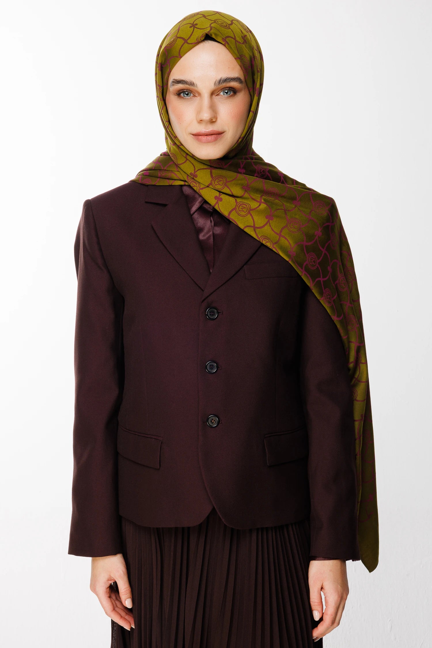 Marrakech Desen Çift Taraflı Şal