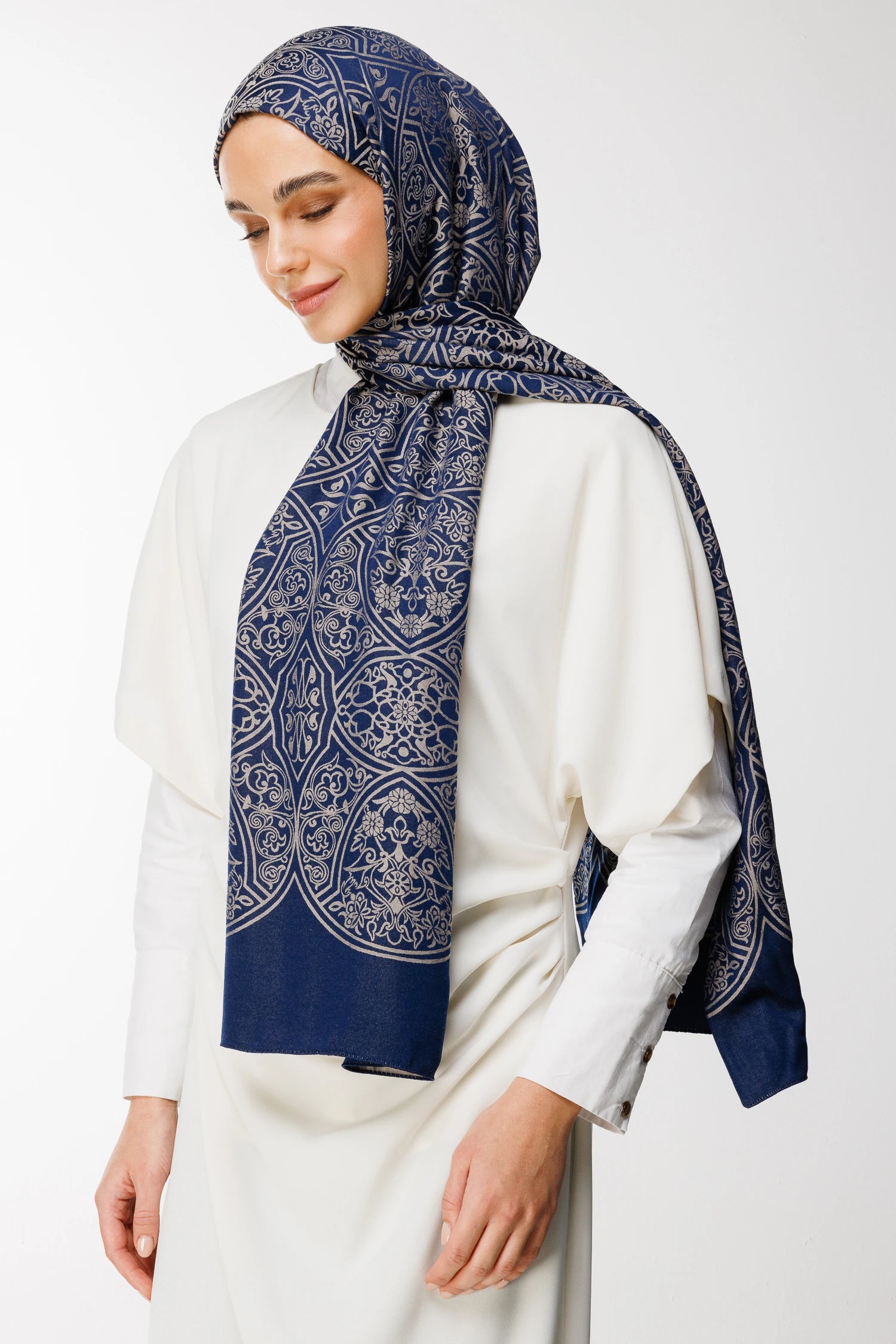 Morocco Desen Çift Taraflı Şal