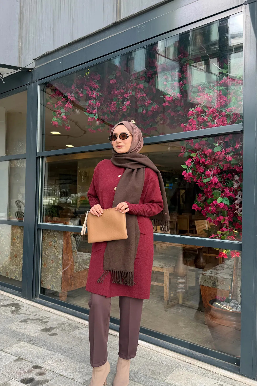 Çift Taraflı Yün Atkı