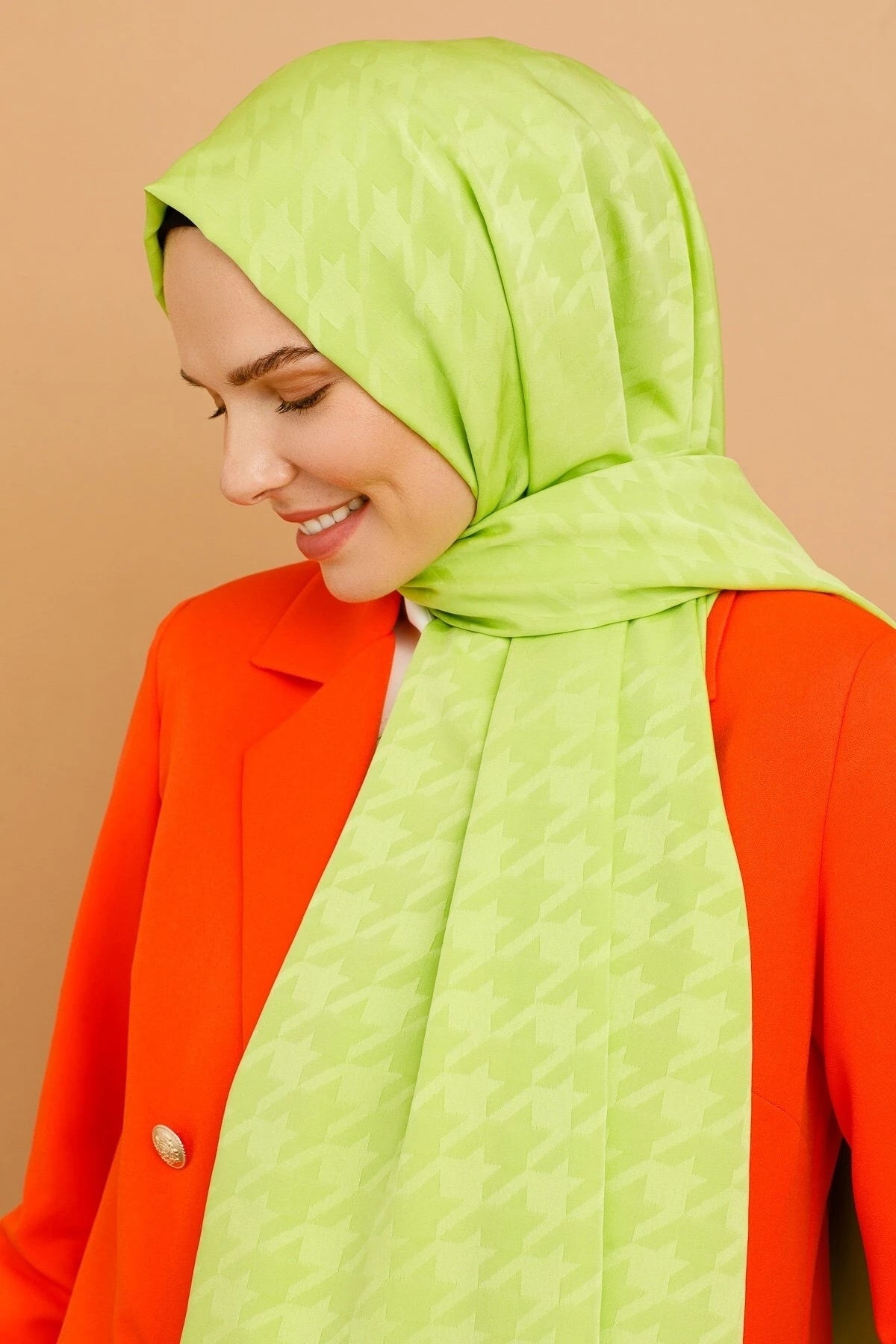 Kazayağı Desen İpeksi Jakar Şal