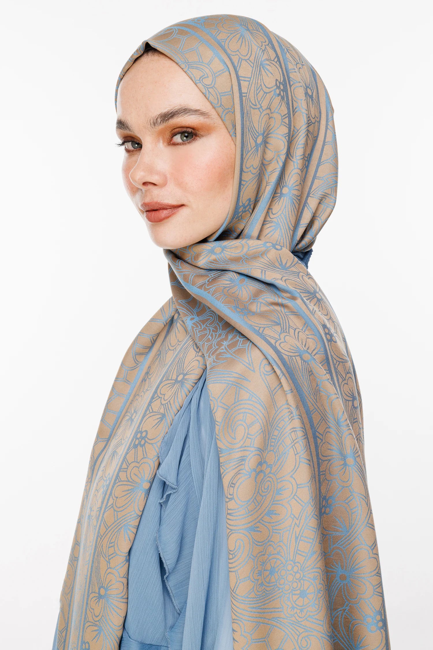 Lavin Desen Çift Taraflı Şal