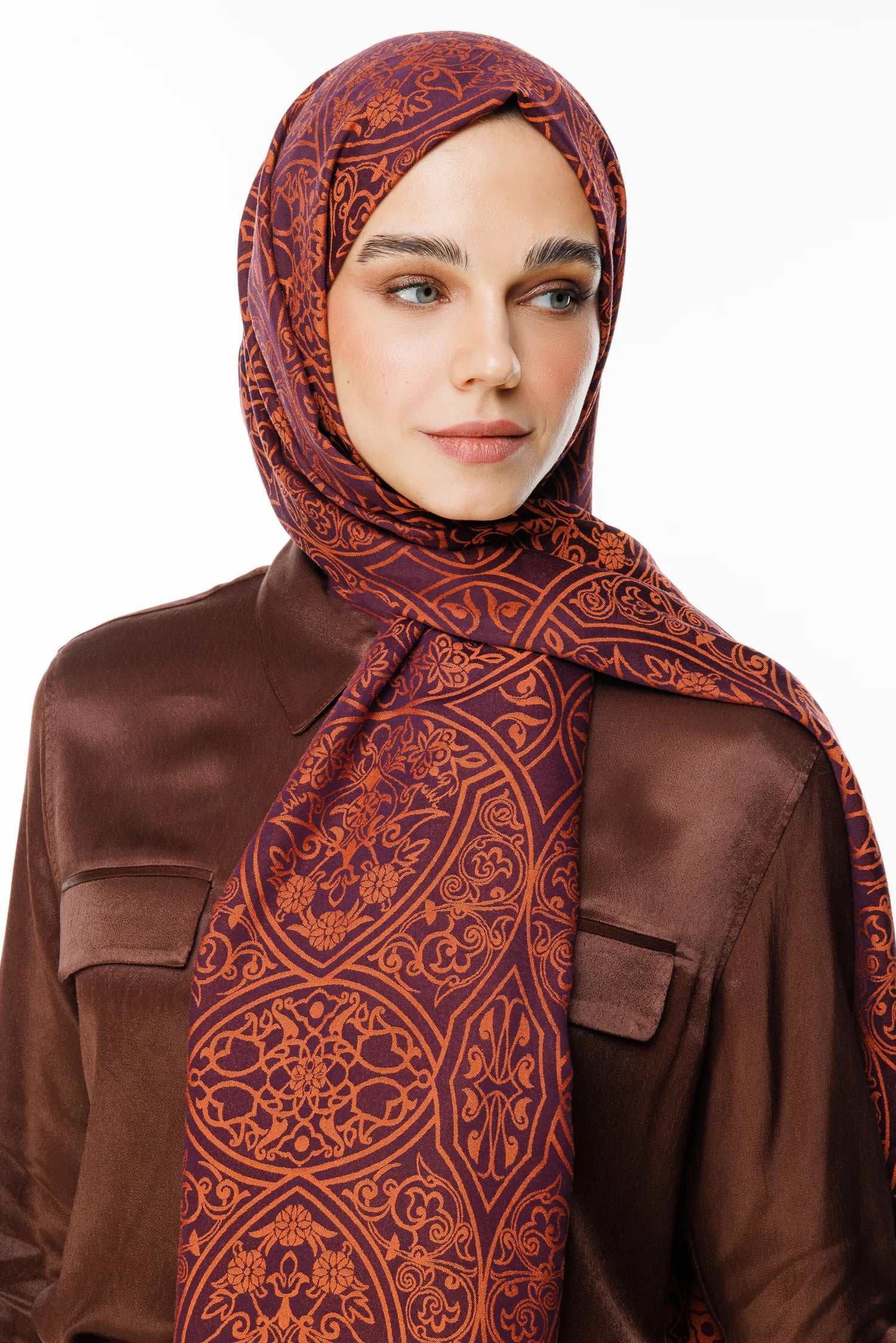 Morocco Desen Çift Taraflı Şal