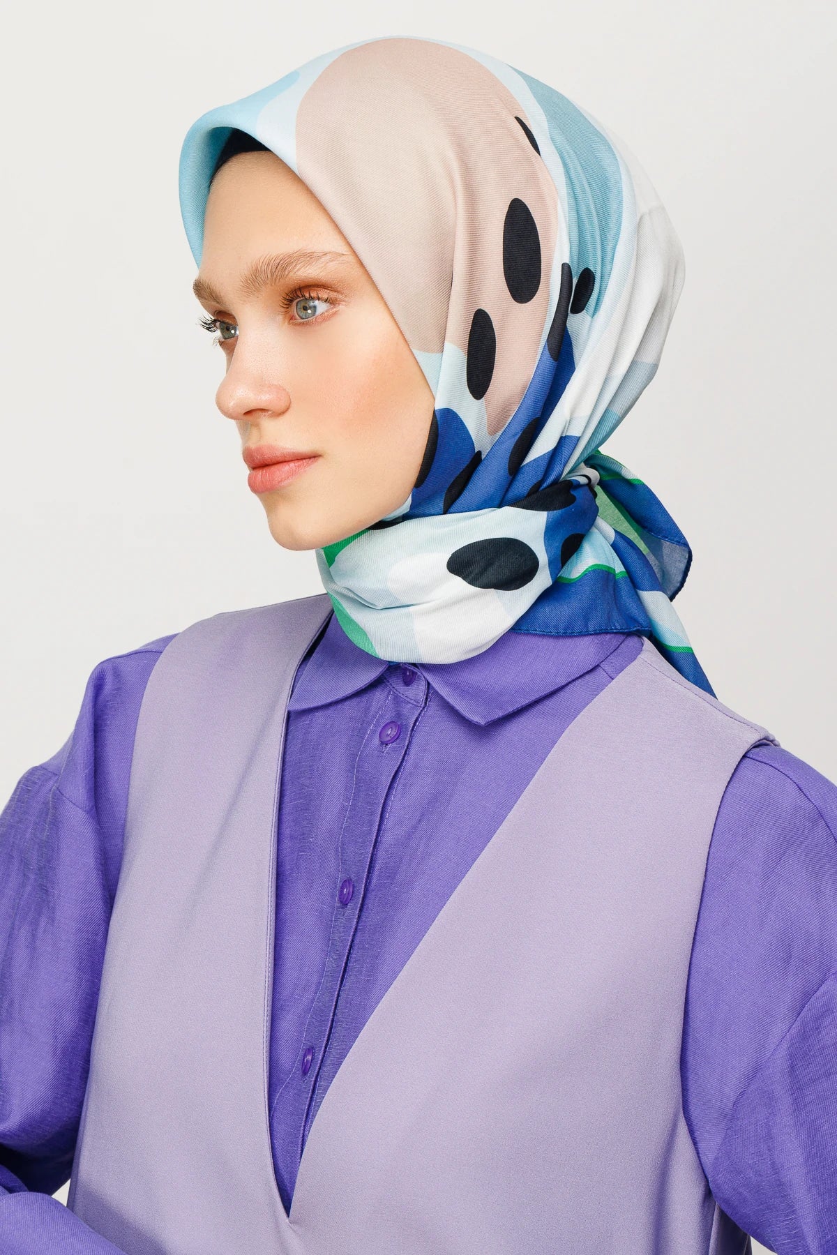 Bloom Desen Dijital Soft Eşarp