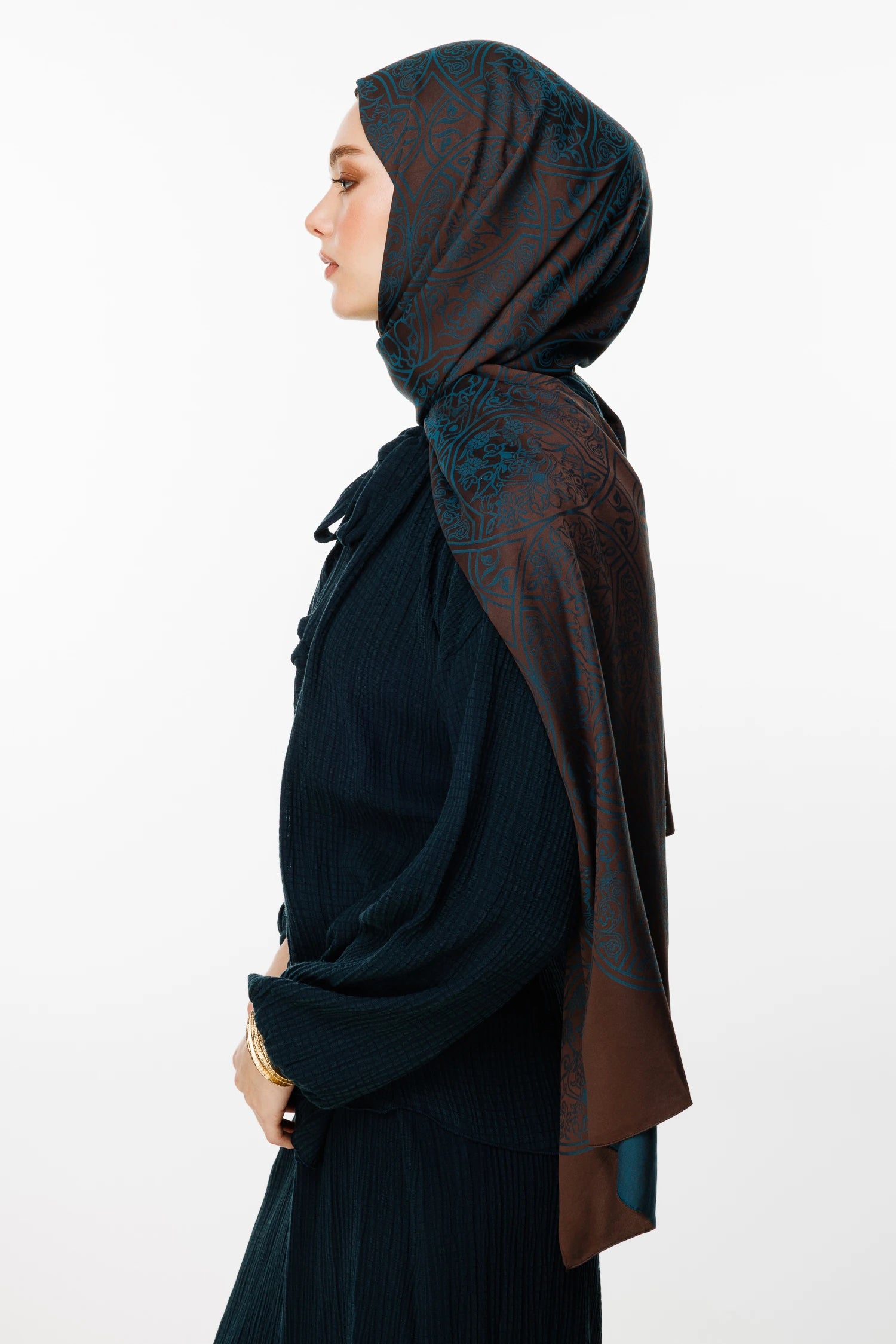 Morocco Desen Çift Taraflı Şal