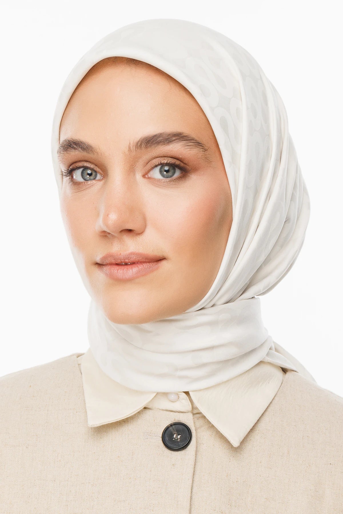 Moon Desen İpeksi Jakar Eşarp